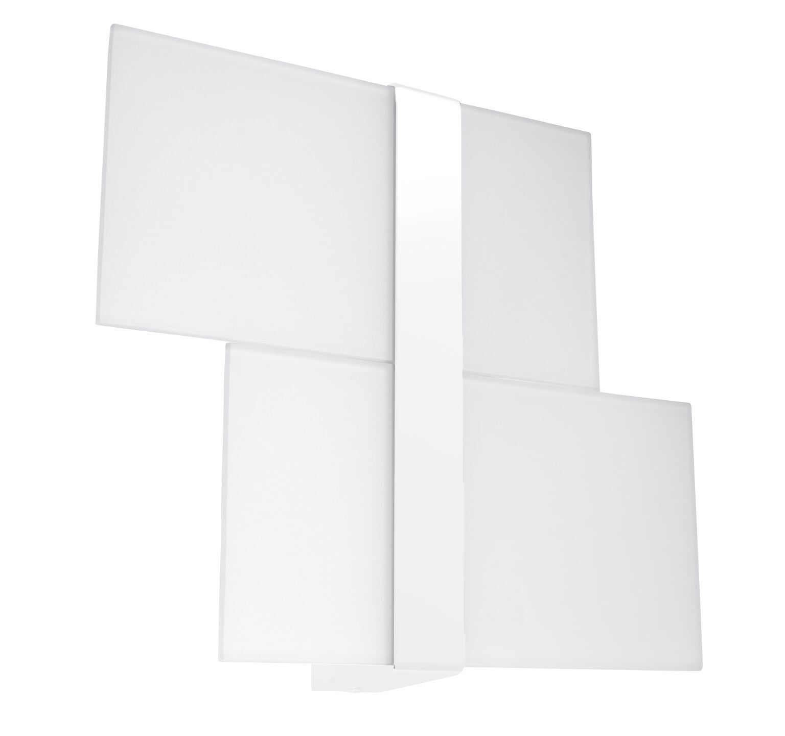 Applique murale verre métal blanc 2x G9 faible éblouissement décoratif