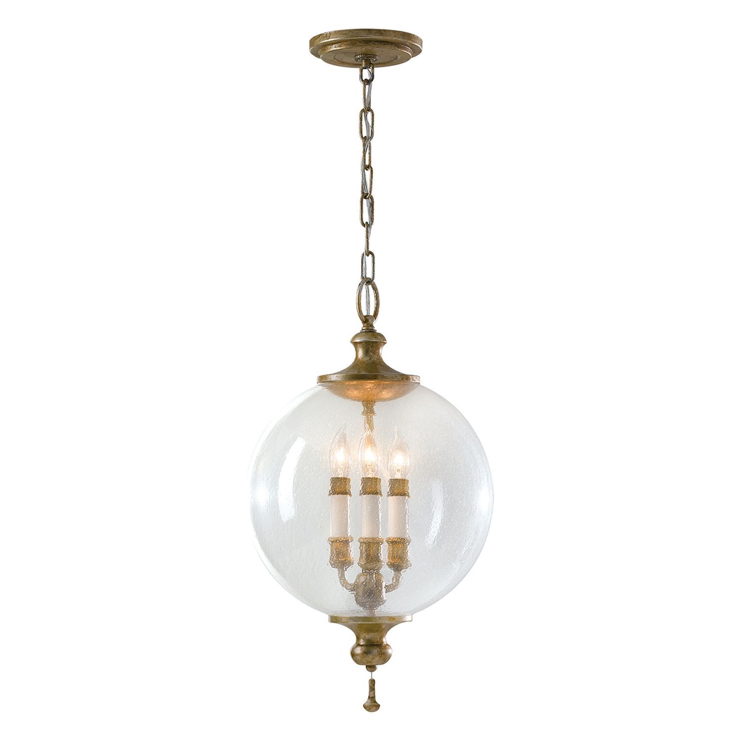 Suspension Abat-jour sphérique Ø 30,5 cm en antique réglable PALLO