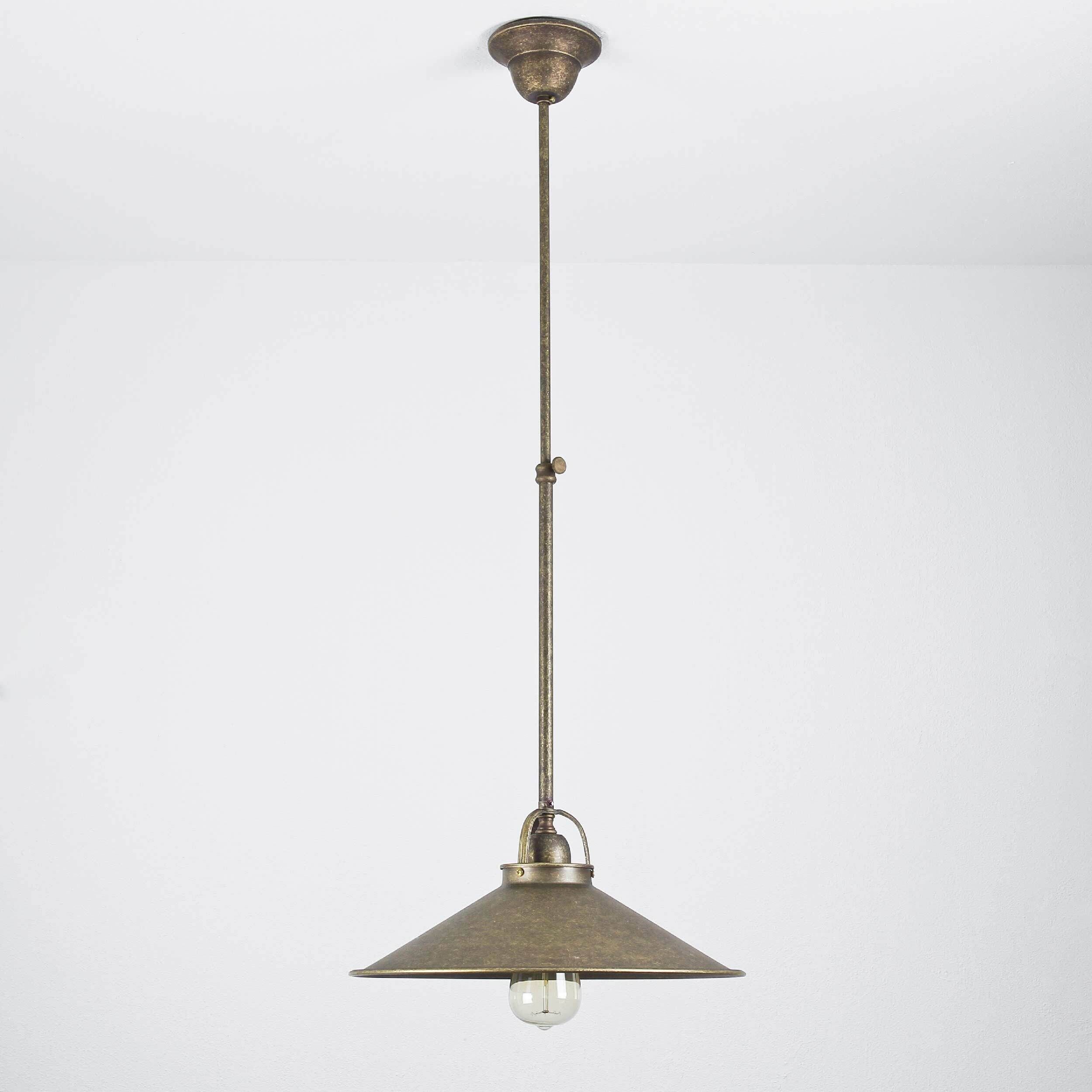 Deckenleuchte echtes Messing in Bronze Antik Lampe, Deckenleuchte