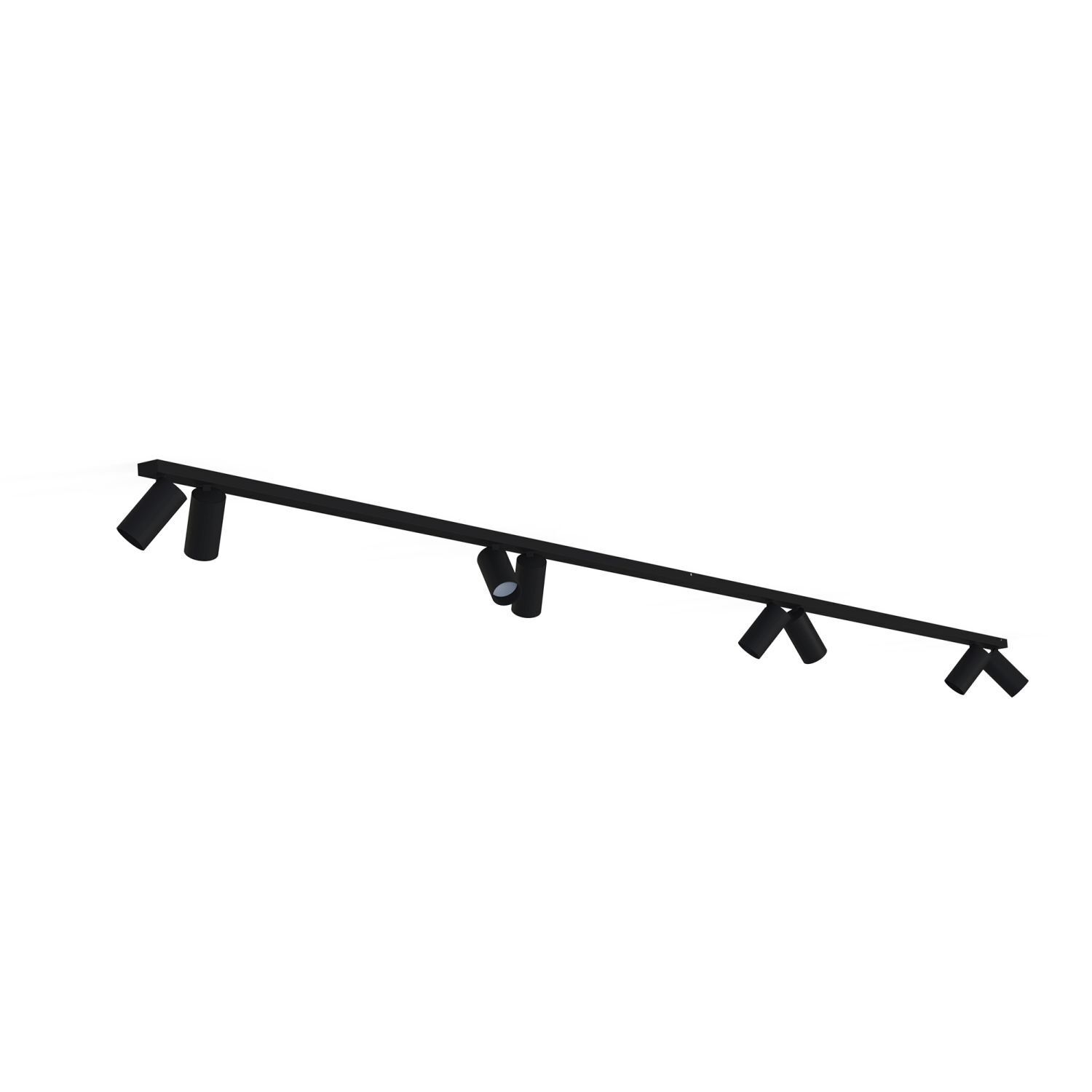 Spot de plafond ajustable 2x 1,5 m de long 8-flamme GU10 noir