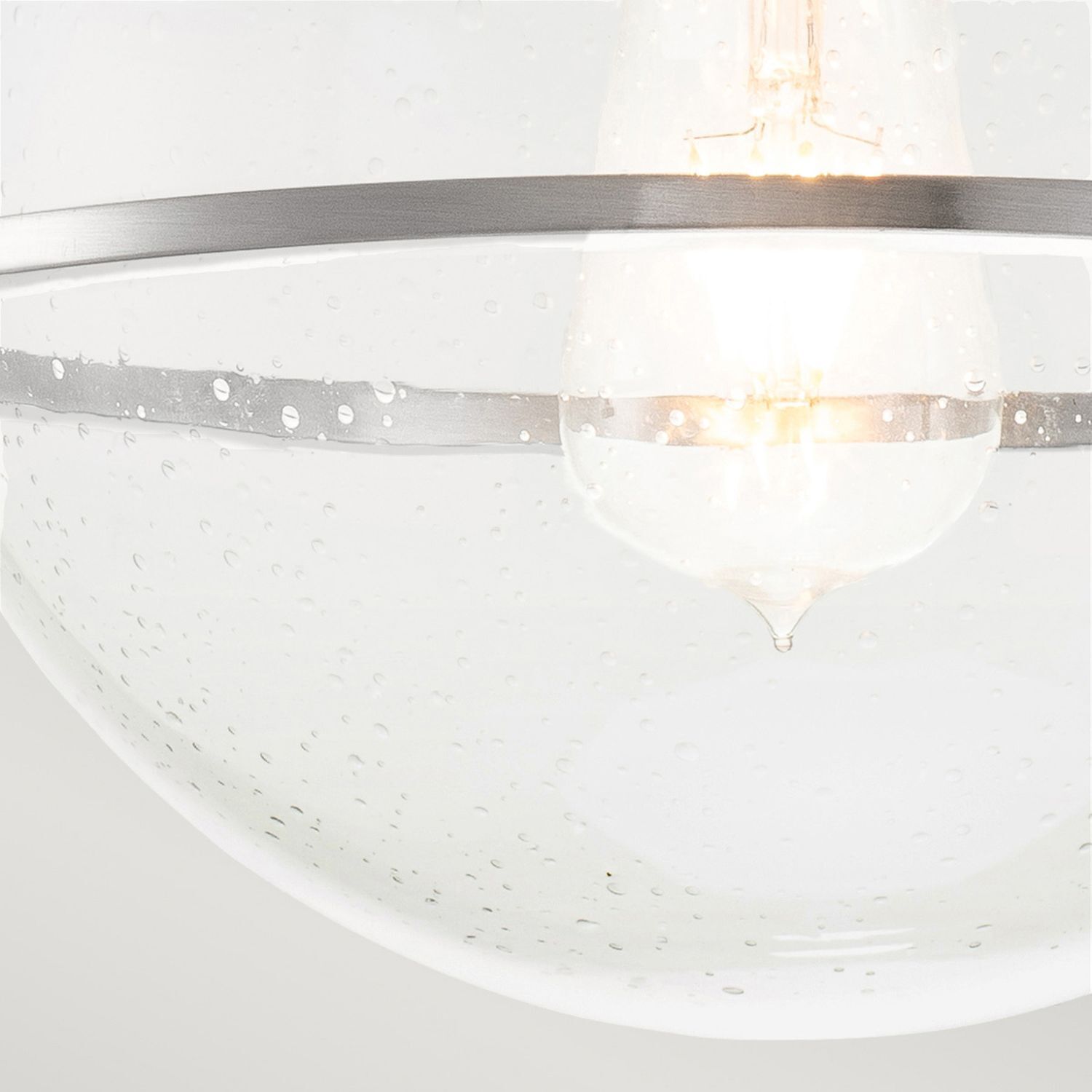 Lampe de plafonnier métal verre D : 28,2 cm rond E27 SAGAR