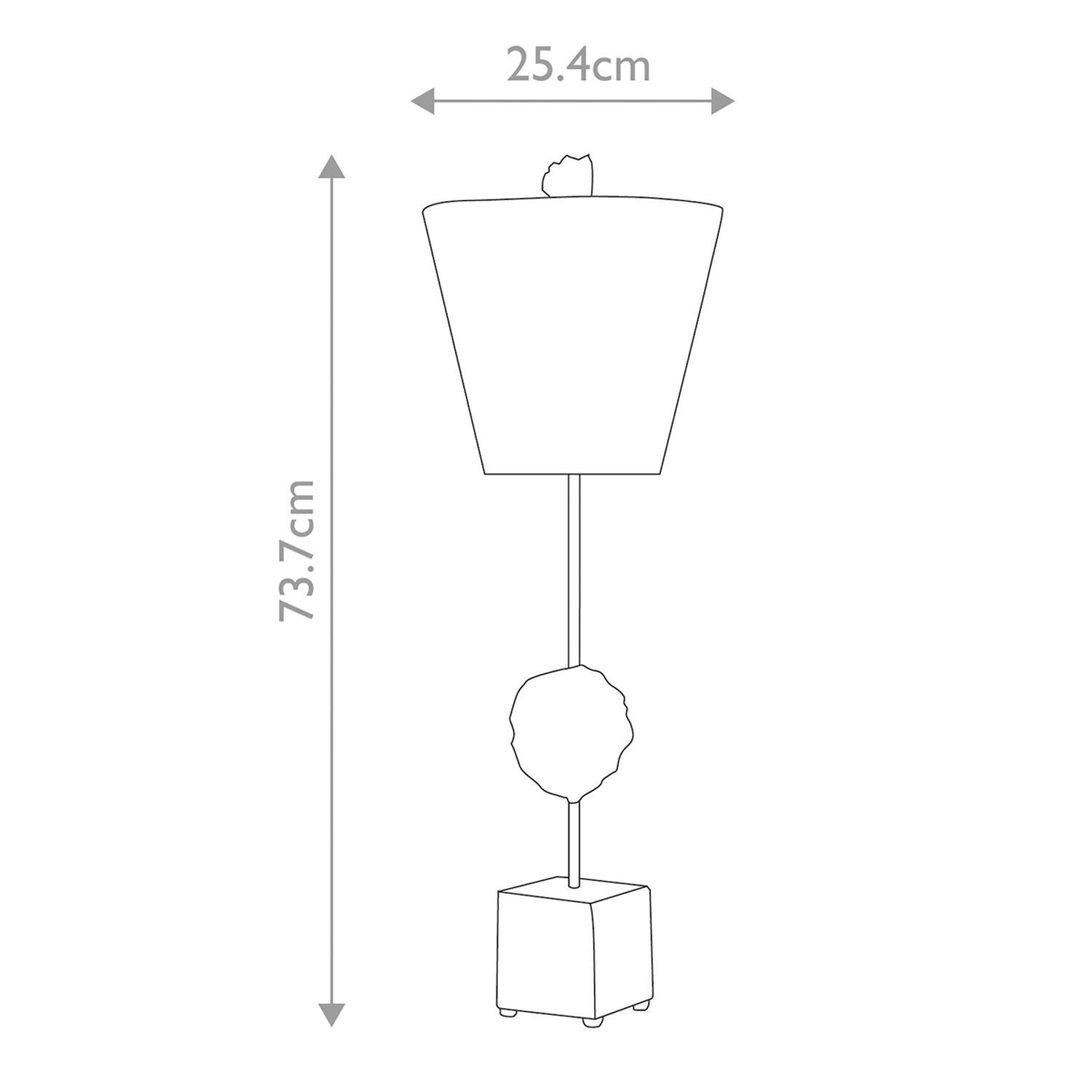 Lampe de table grande 73,7 cm Crème Blanc Moderne XANAD Lampe, Lampenschirm