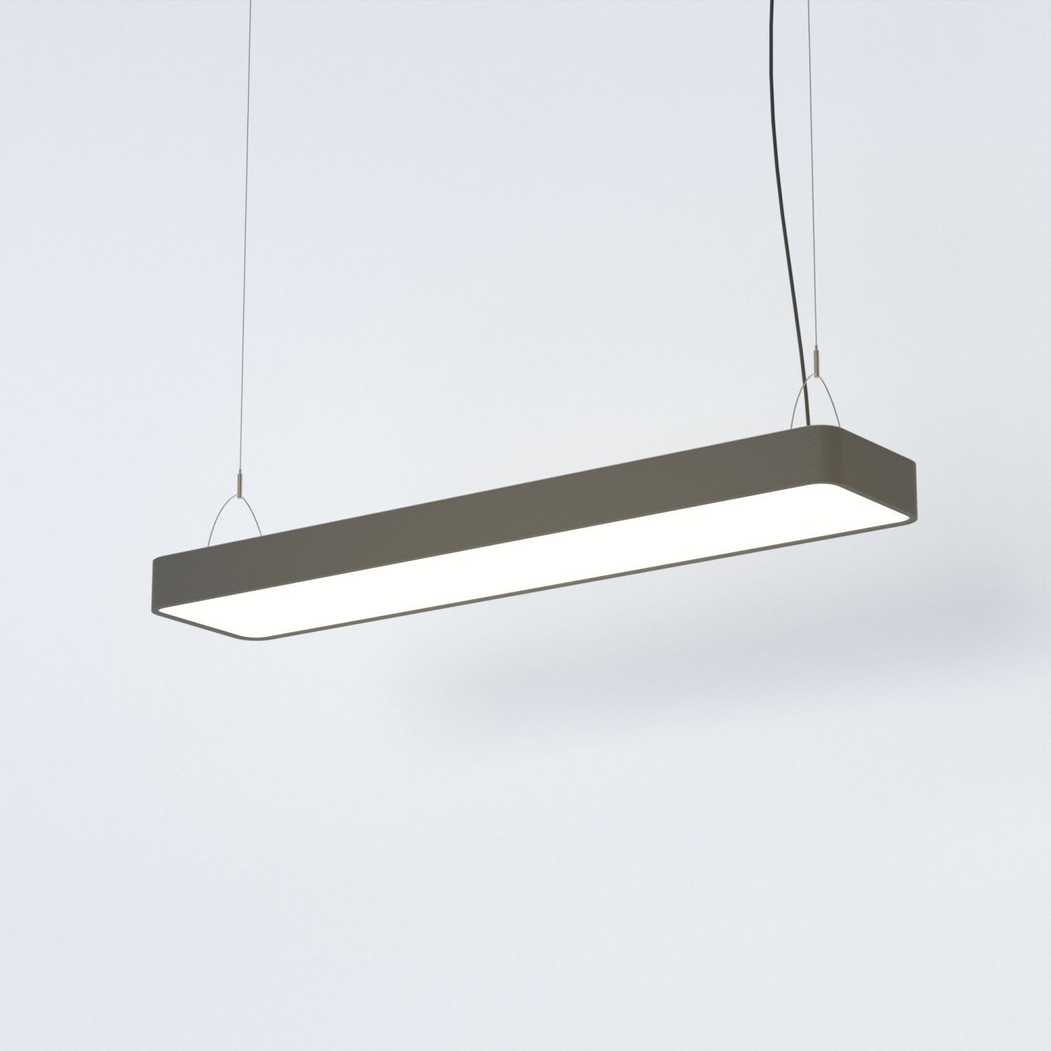 Lampe à suspendre blanc chaud T8 LED 3000 K 2300 lm aluminium L : 93,5 cm