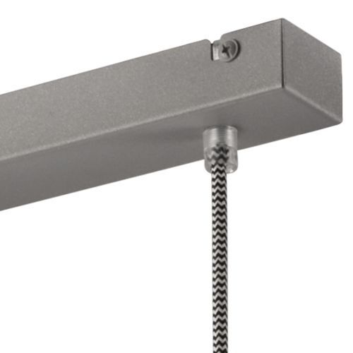 Suspension Argent Métal 3-flmg Rétro Table de salle à manger Drinnen