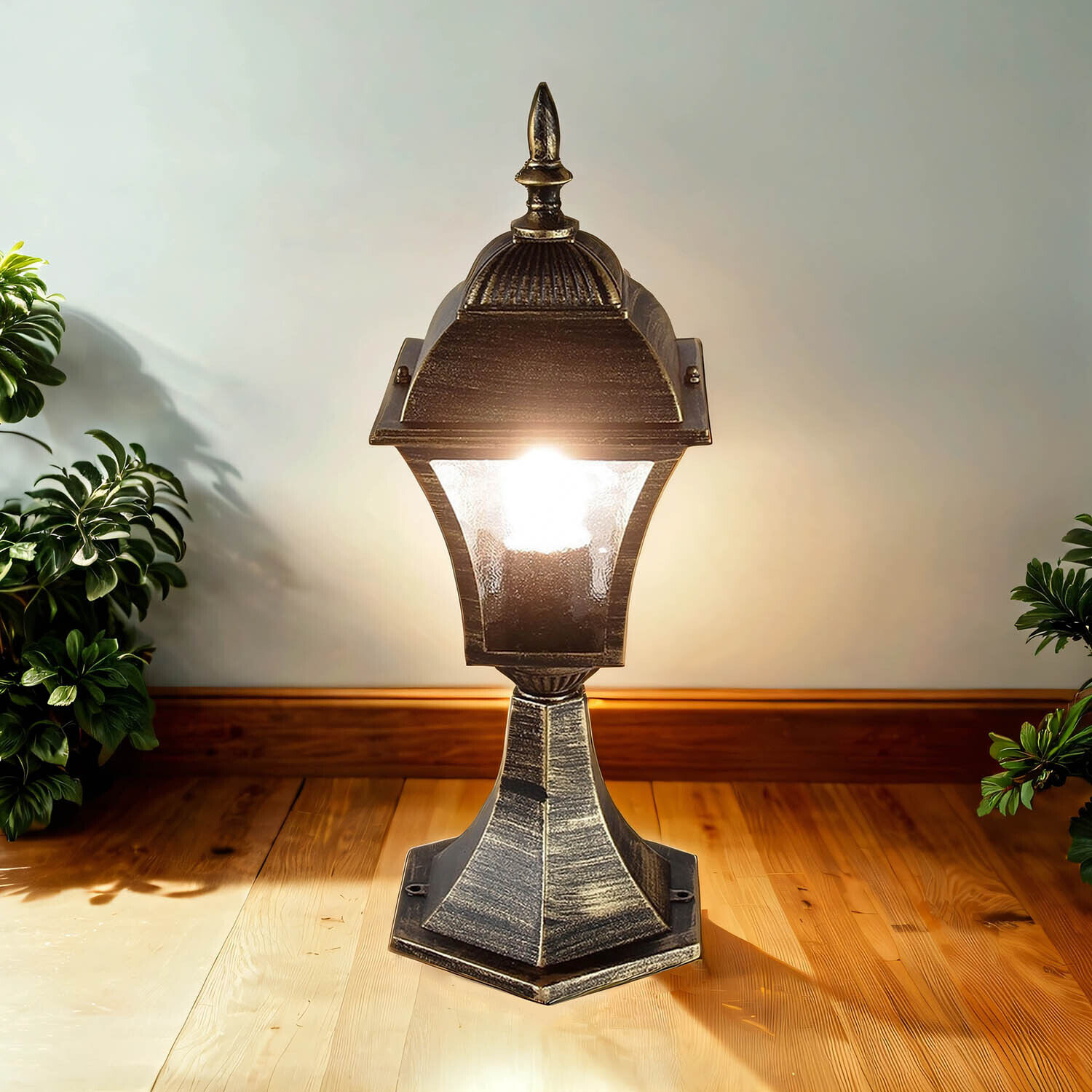 Lampe à socle antique extérieur TOSCANA E27 or IP43 Lampe