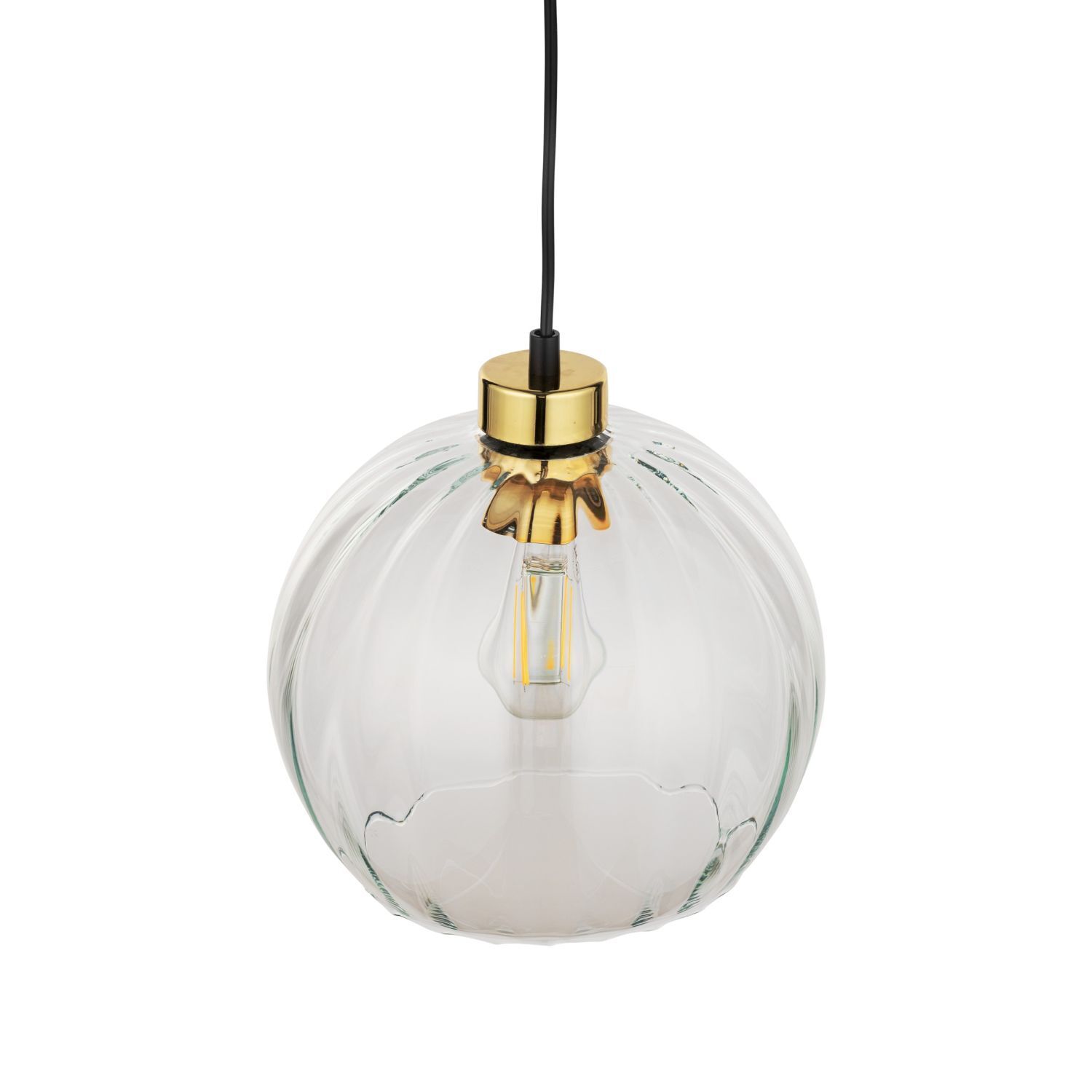 Suspension ronde en verre Ø 25 cm réglable en hauteur E27 Leuchte, Licht