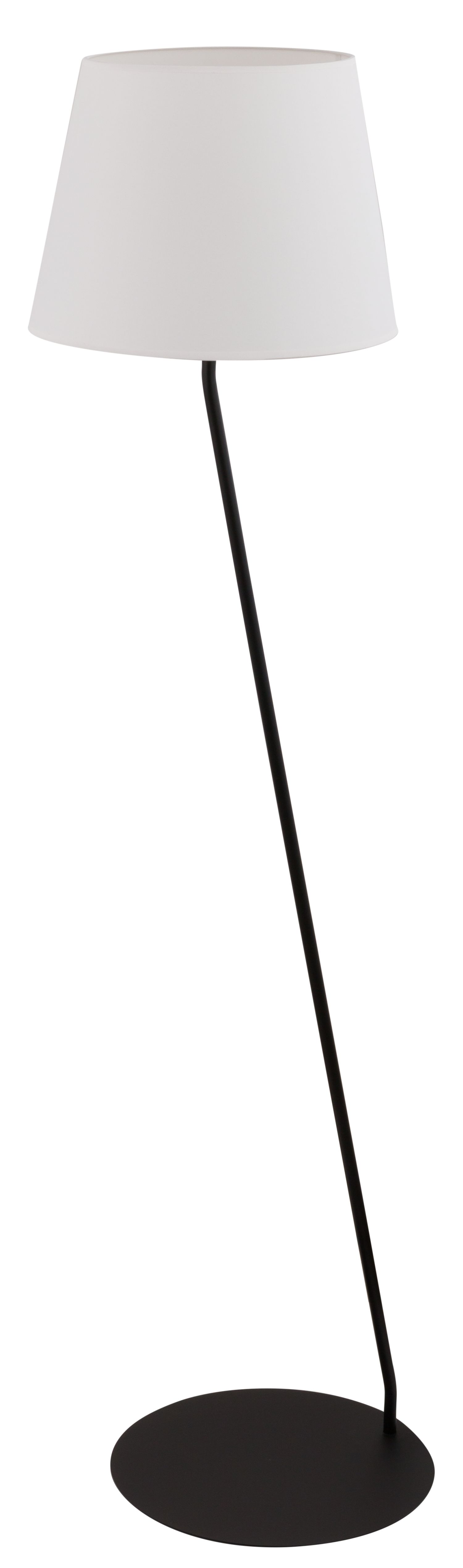 Lampadaire design noir blanc métal plastique 151 cm