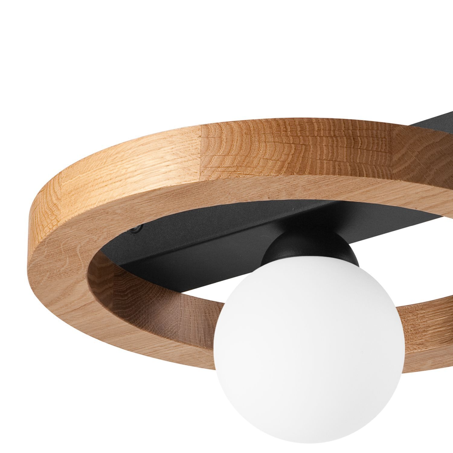 dekor, leuchte, decke, holz, ball