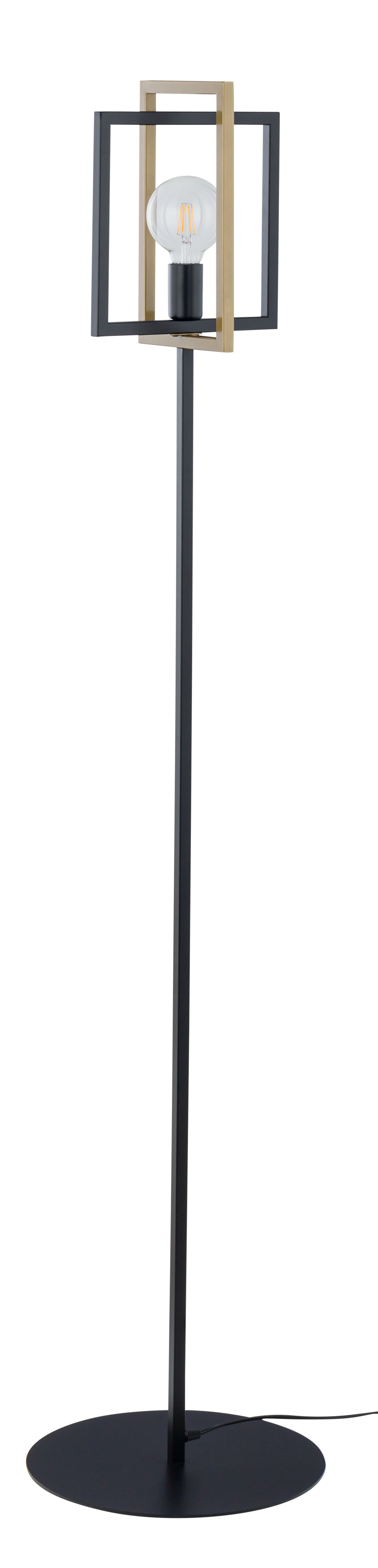 Grand lampadaire noir métal 161 cm E27 stylé