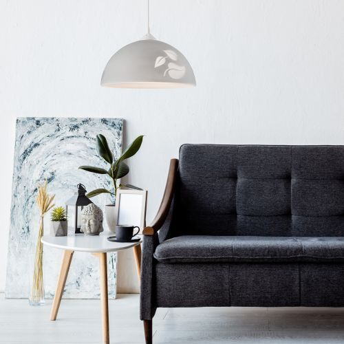 Couch, Mobiliar, Lampe, Wohnzimmer, Pflanze