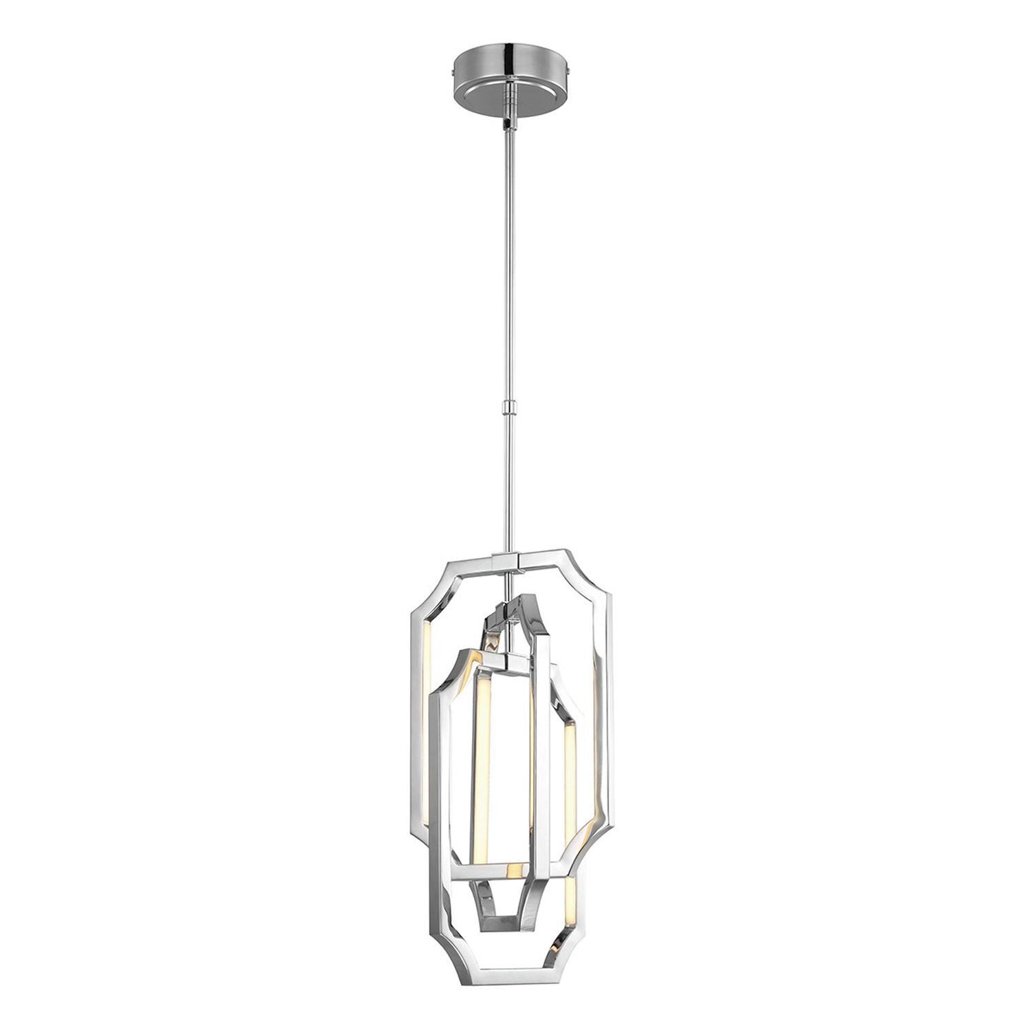 Plafonnier LED en métal nickelé Salle à manger moderne