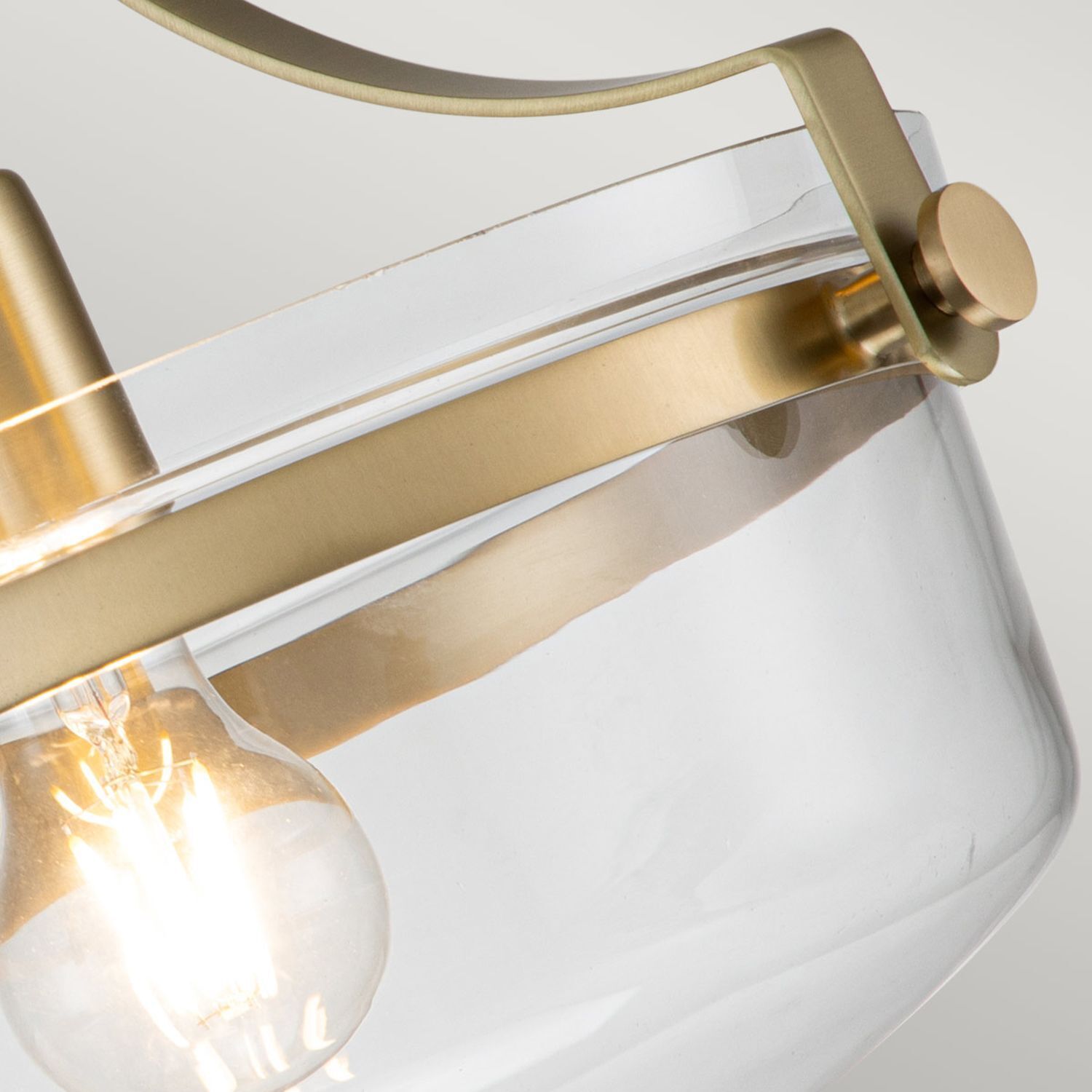 Lampe de plafonnier métal verre E27 Ø 33 cm rond ALONSO