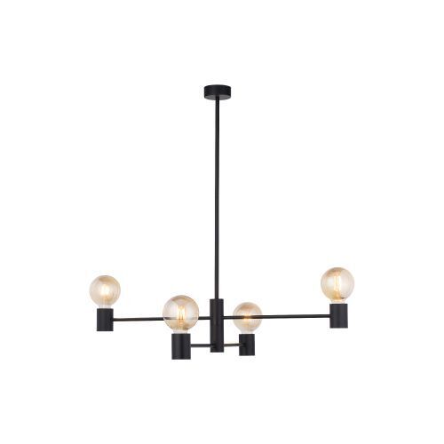 Lustre noir rétro design métal H:82cm