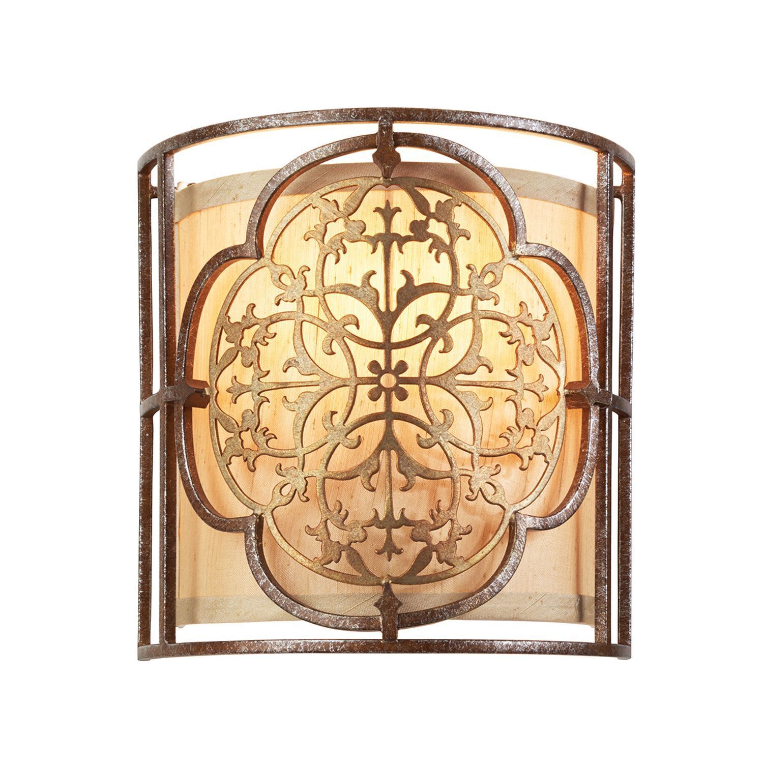 Suspension SAMEA Bronze L:22cm Lampe rustique