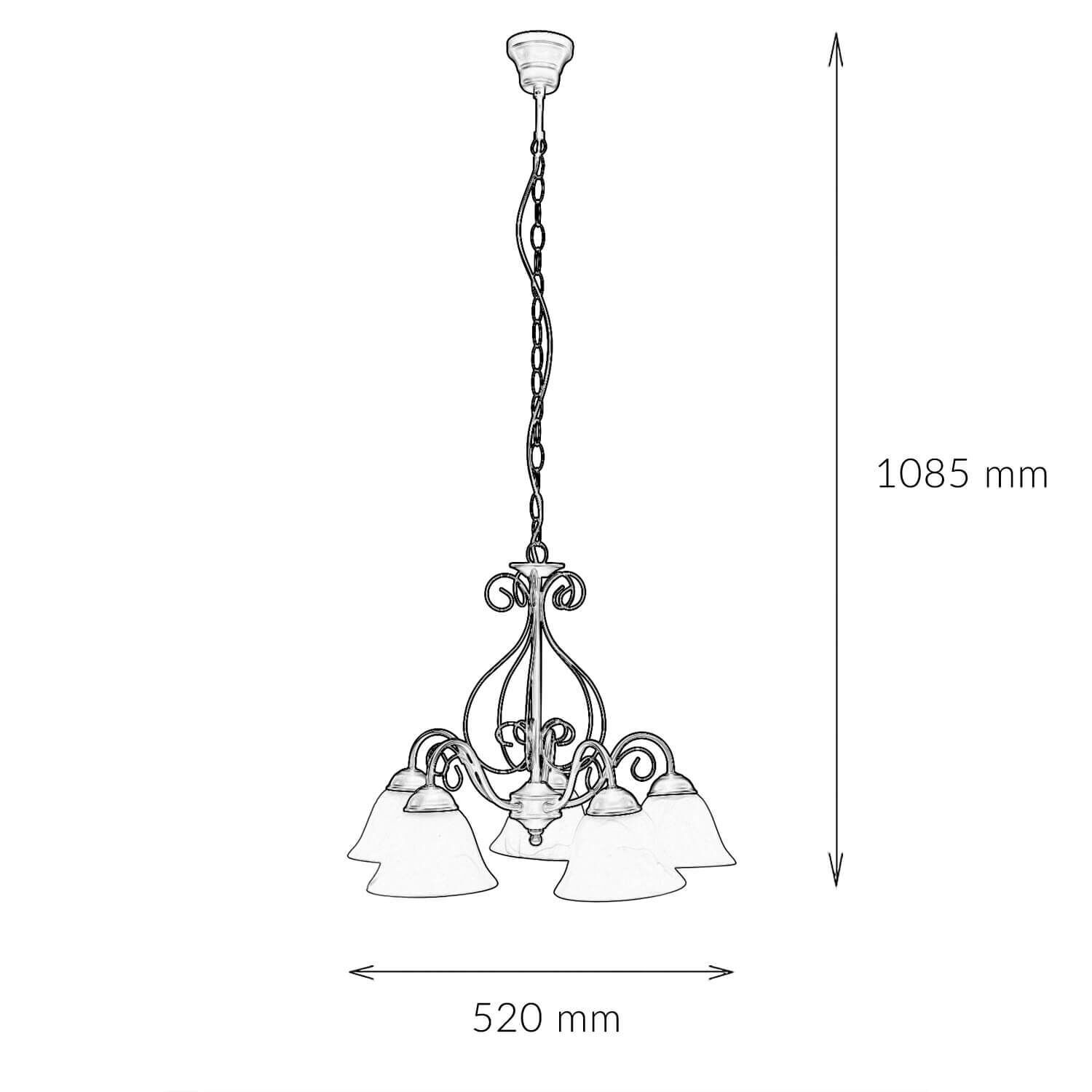 Suspension rustique E14 ATHEN Leuchter, Lampe