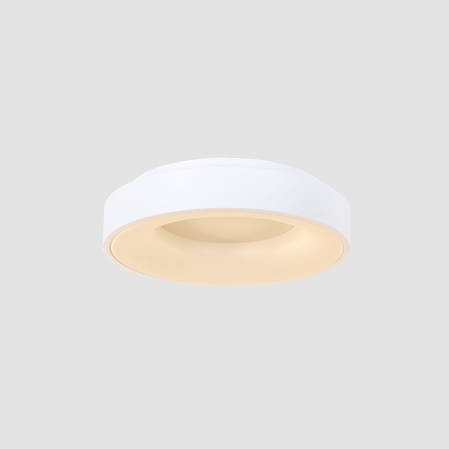 Plafonnier LED rond blanc Ø38 cm 30 W 2700 K faible éblouissement