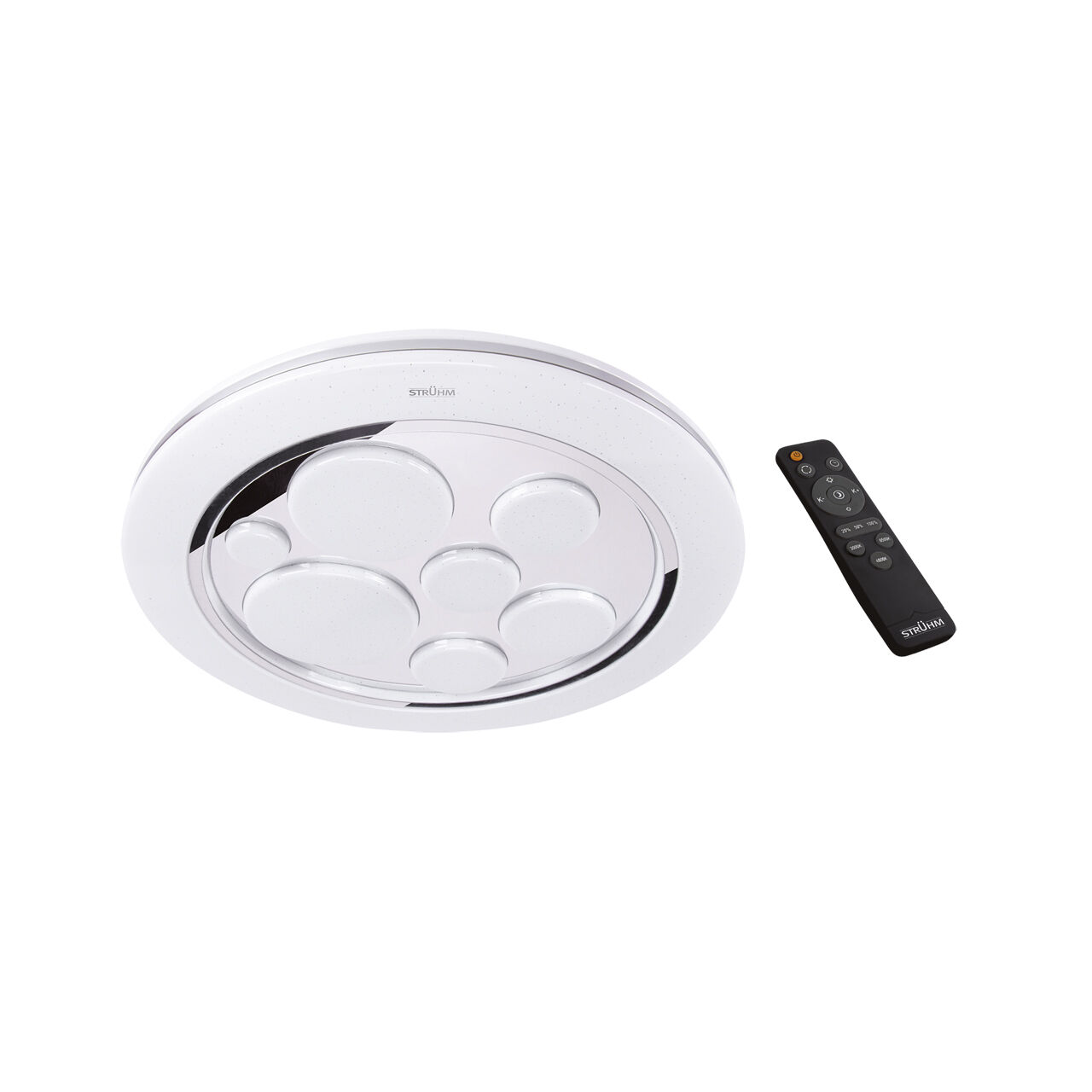 Plafonnier LED avec télécommande rond D : 39 cm IP44 Elektronik, Fernsteuerung