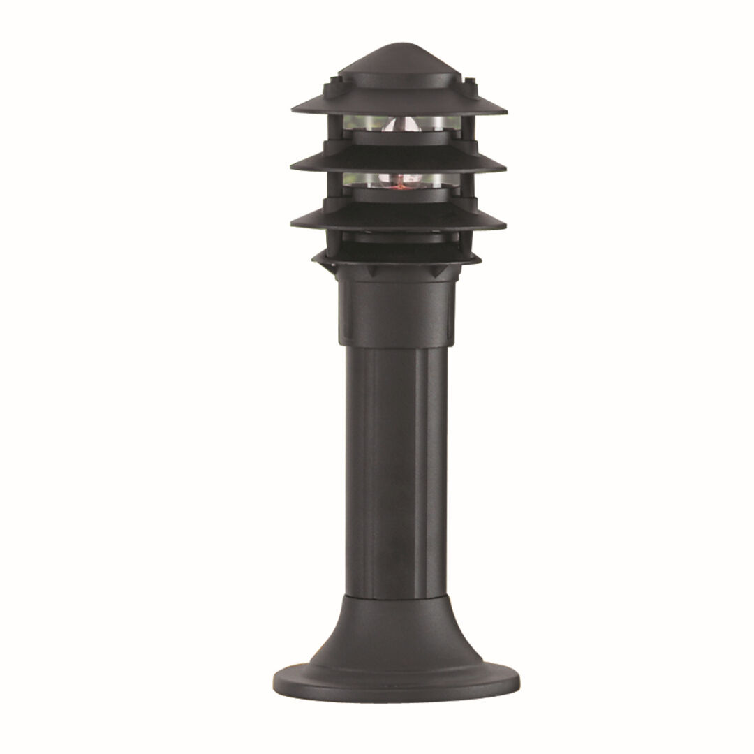 Lampadaire extérieur moderne E27 BOLLARDS en noir