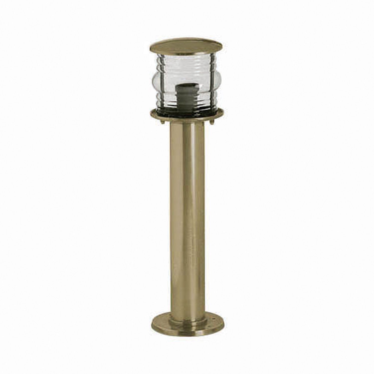 Lampe d'extérieur laiton véritable verre hauteur 50 cm IP53 en laiton
