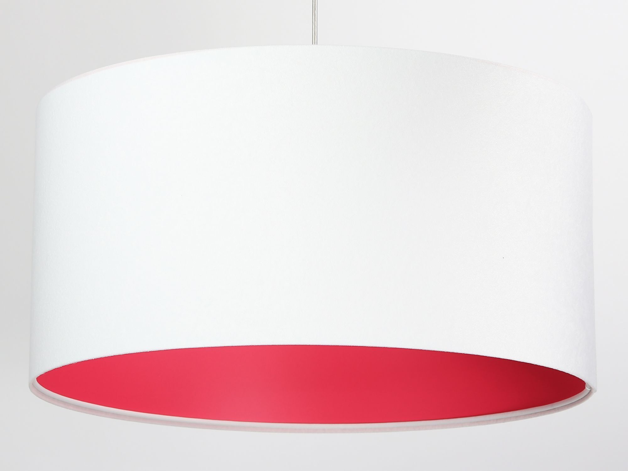 Suspension Blanc Rose Tissu rond Table à manger Rétro