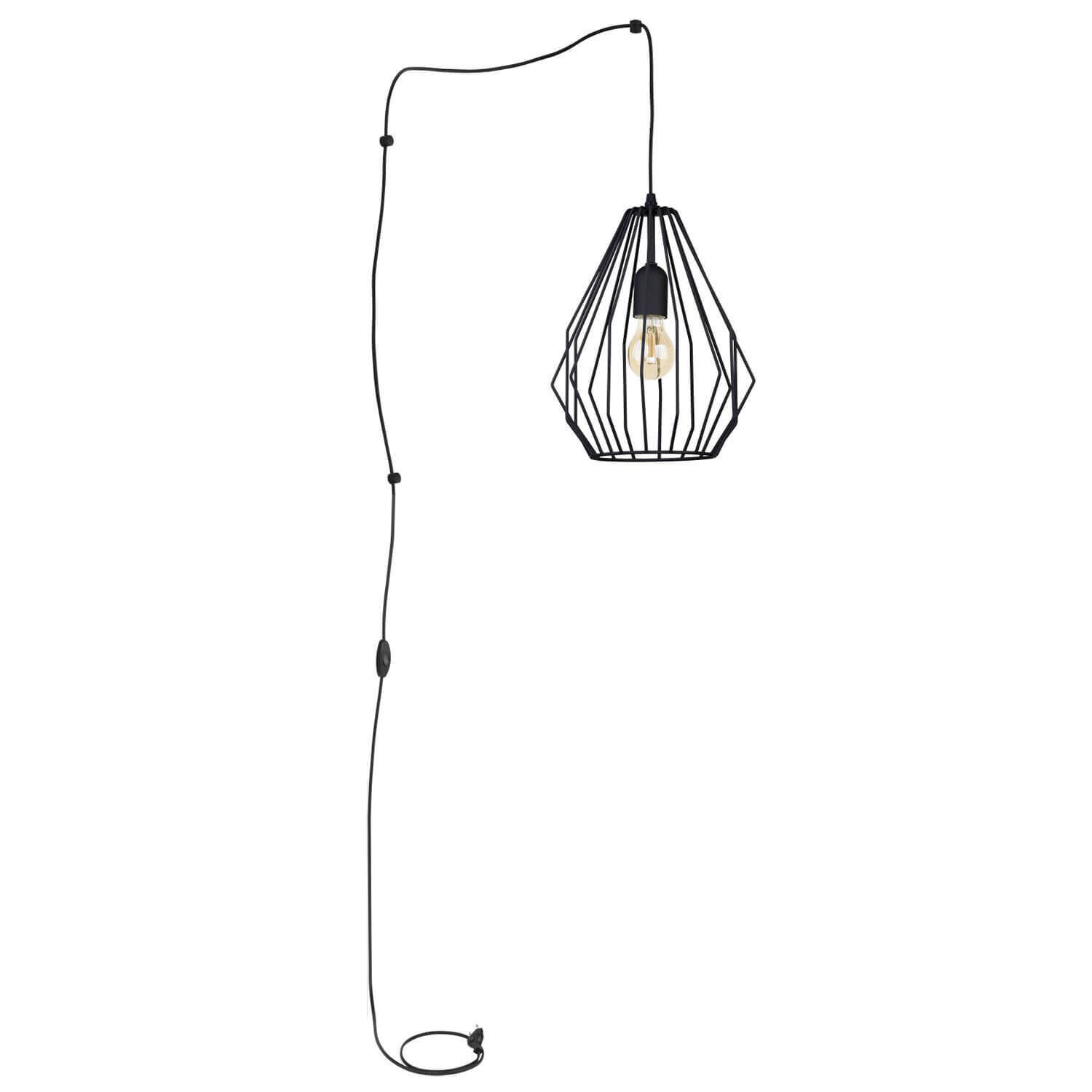 Suspension avec fiche Câble XXL 5,5 m de long flexible Lampe