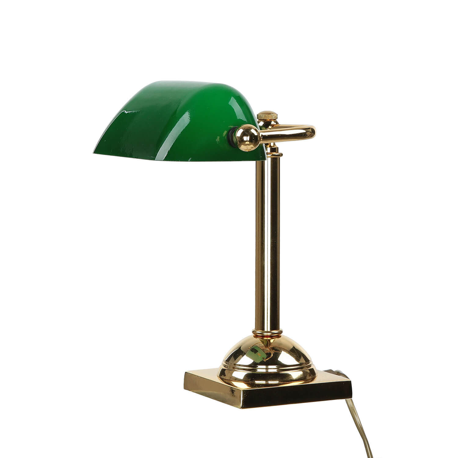 Lampe de banquier or 24 carats en laiton véritable Premium