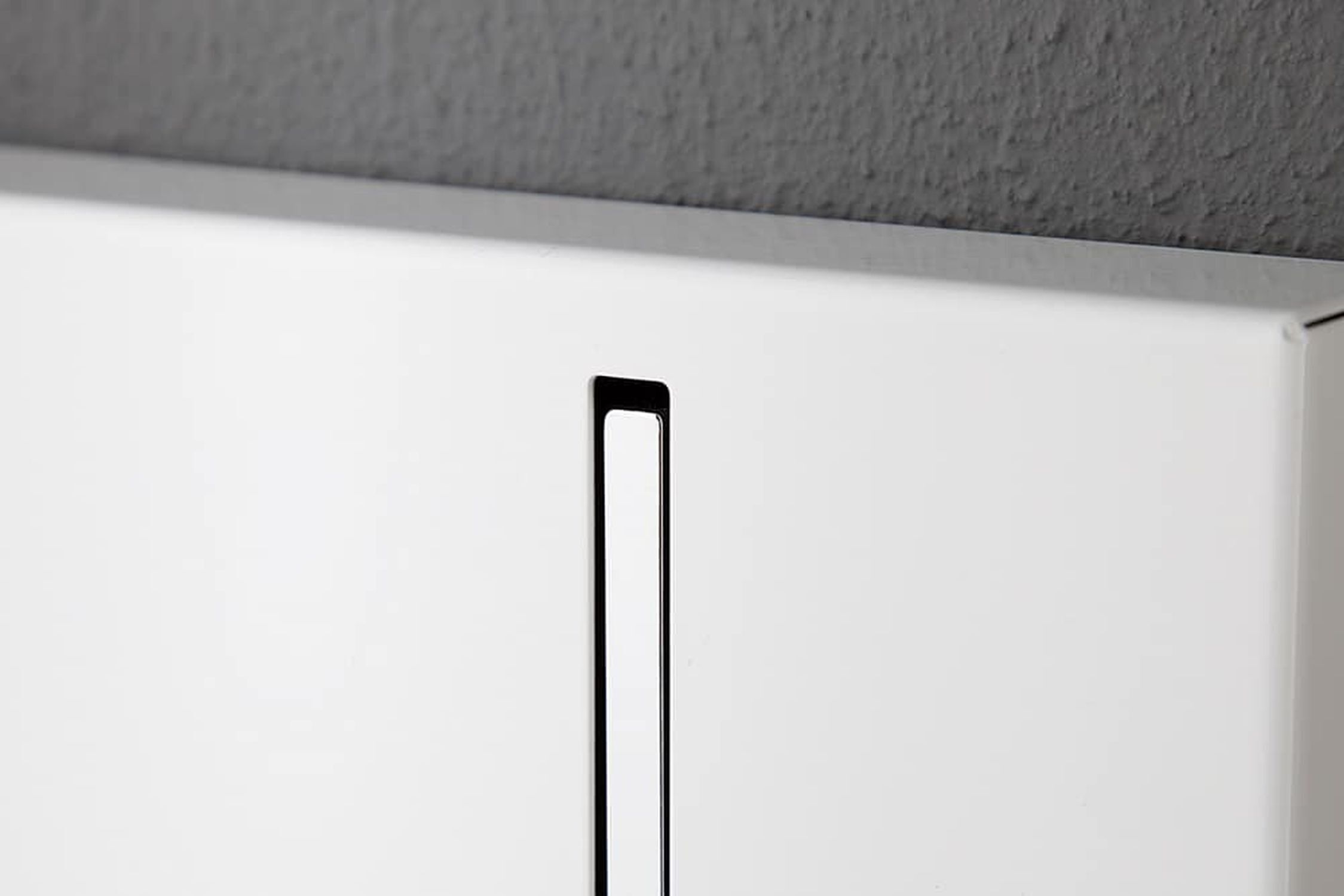 Portemanteau mural en métal 45 cm en blanc Weißes Brett, Kabinett, Mobiliar