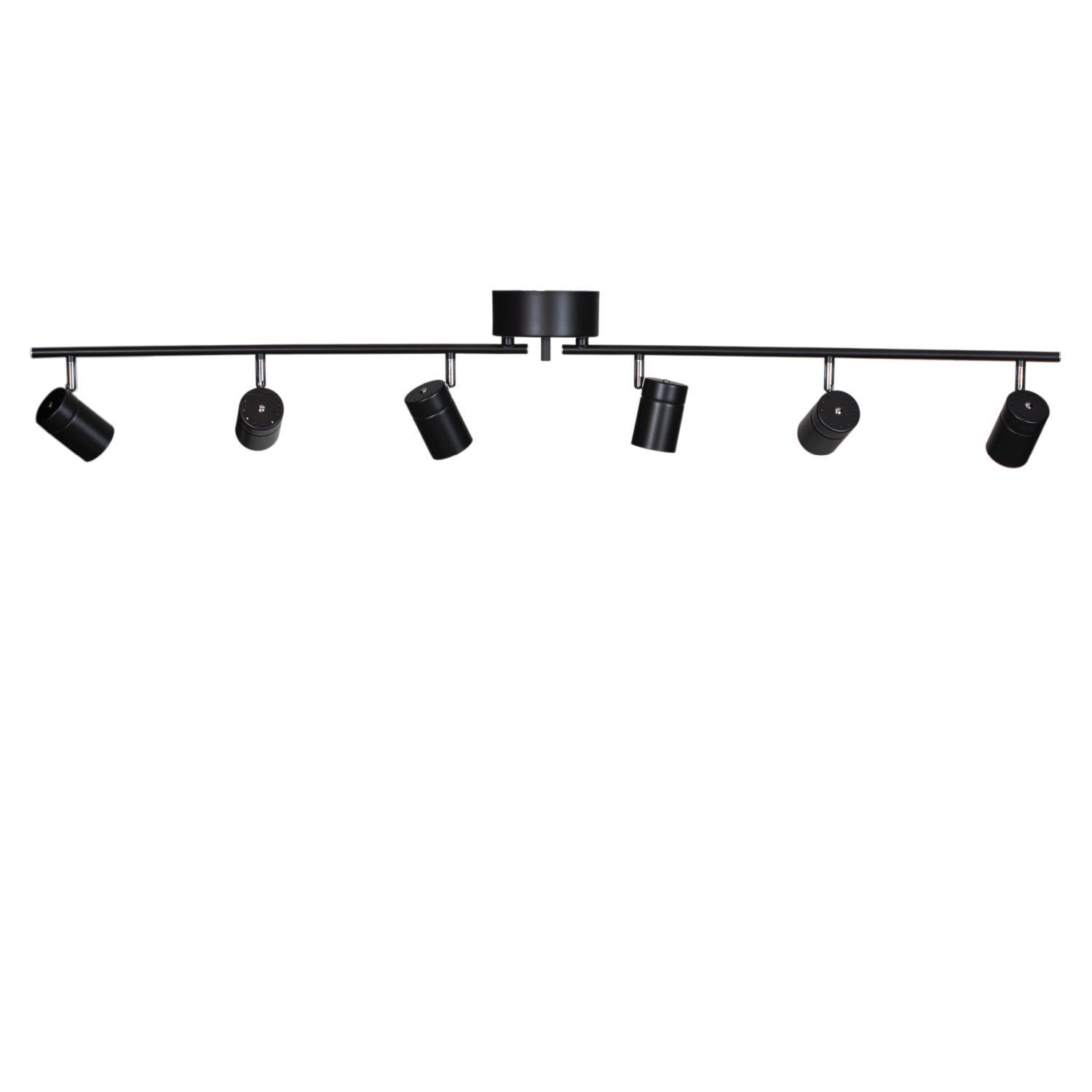 Spot projecteur grand 124 cm long métal GU10 6-flamme noir Beleuchtung