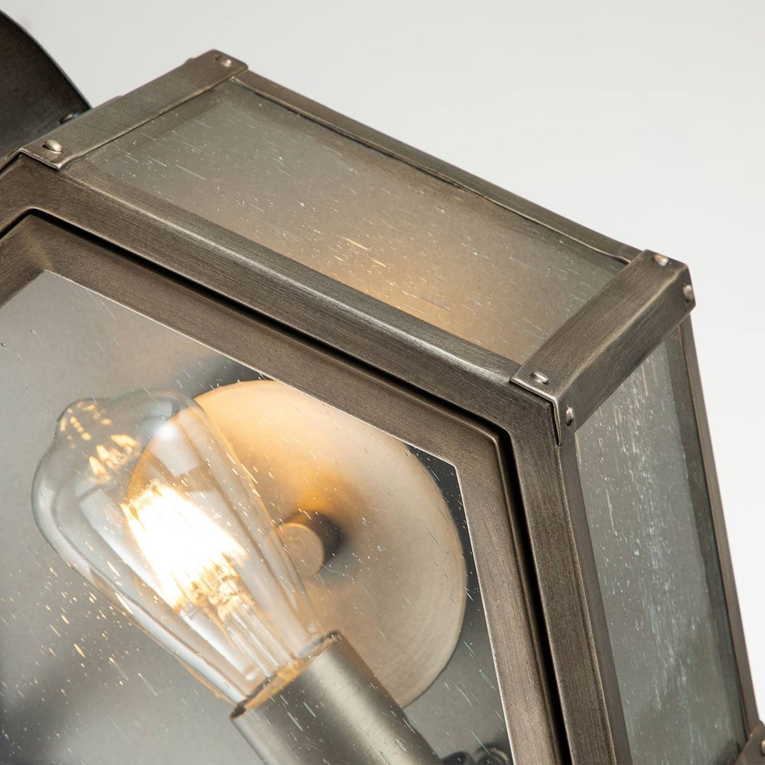 Lampe, Glas, Edison-Glühbirne, Metallrahmen, Lichtquelle