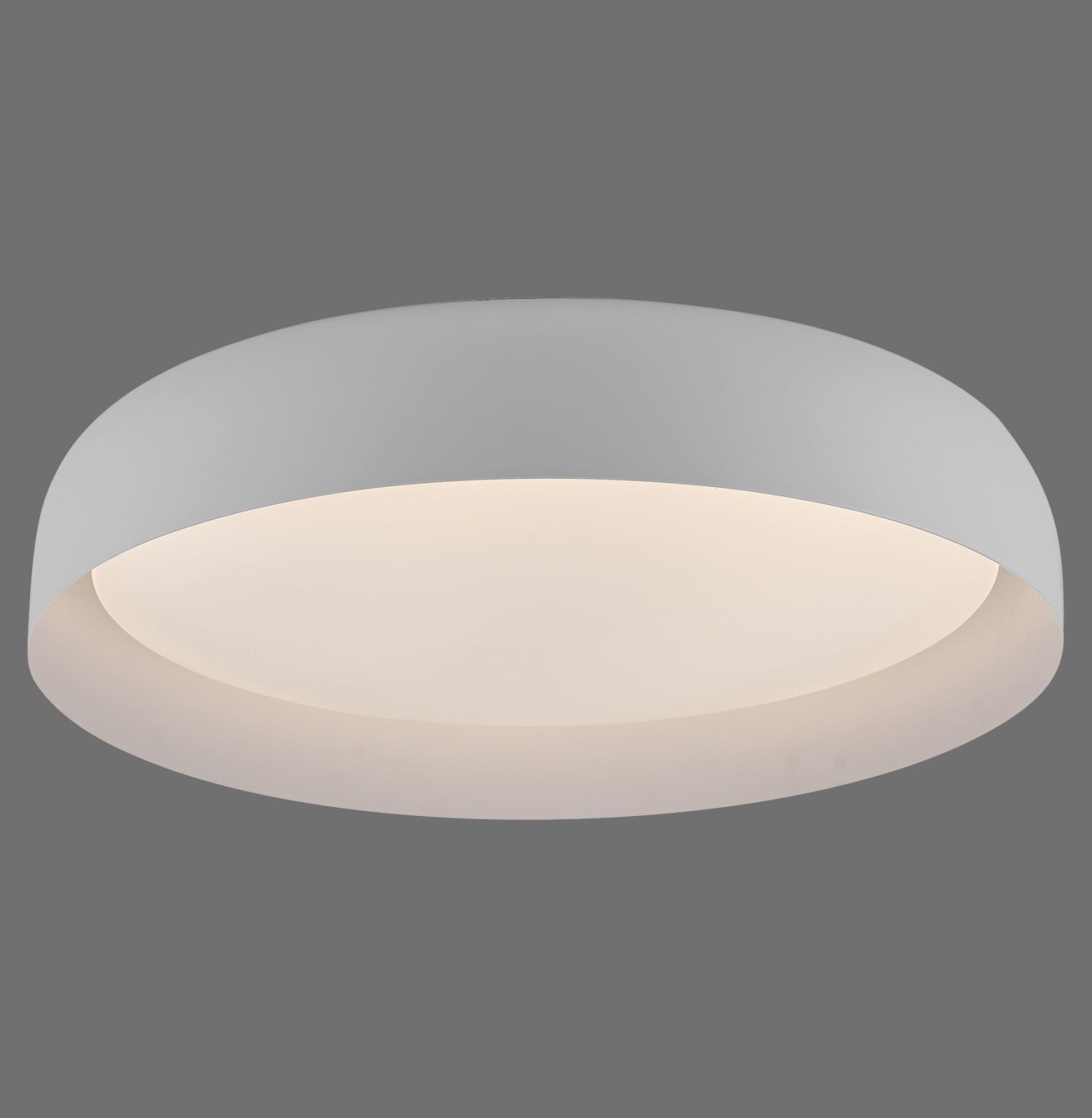 Dimmbare LED Deckenlampe Weiß Ø57 cm 3850 lm Modern Deckenleuchte, Leuchte