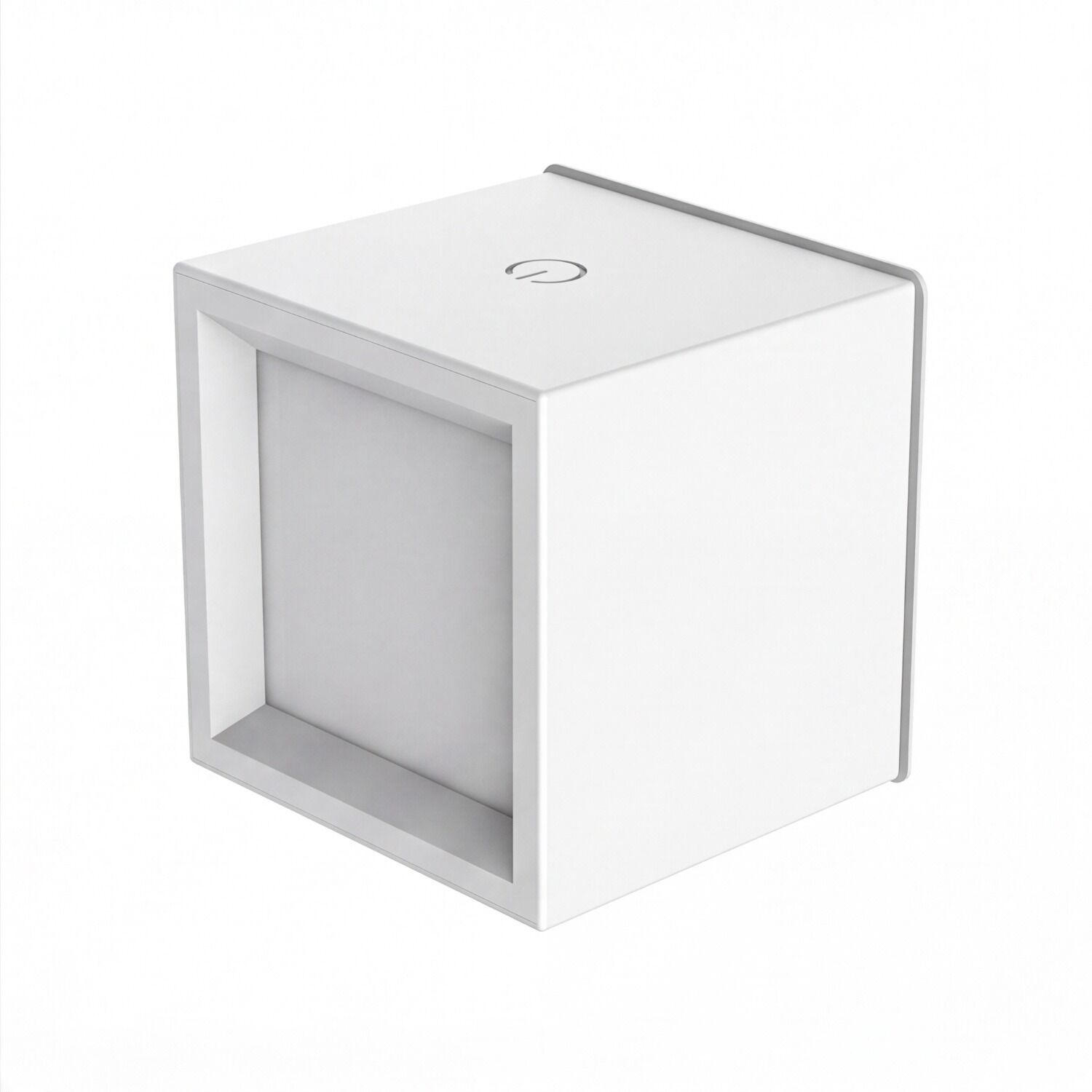 126607-kabellose-wandlampe-led-touch-dimmer-weiss-quadratisch-b-75-cm-klein-akku-wandleuchte-innen-ohne-bohren-schlafzimmer-wohnzimmer-2 würfel, weißer würfel, minimalistisches design, schlicht, kunststoffwürfel