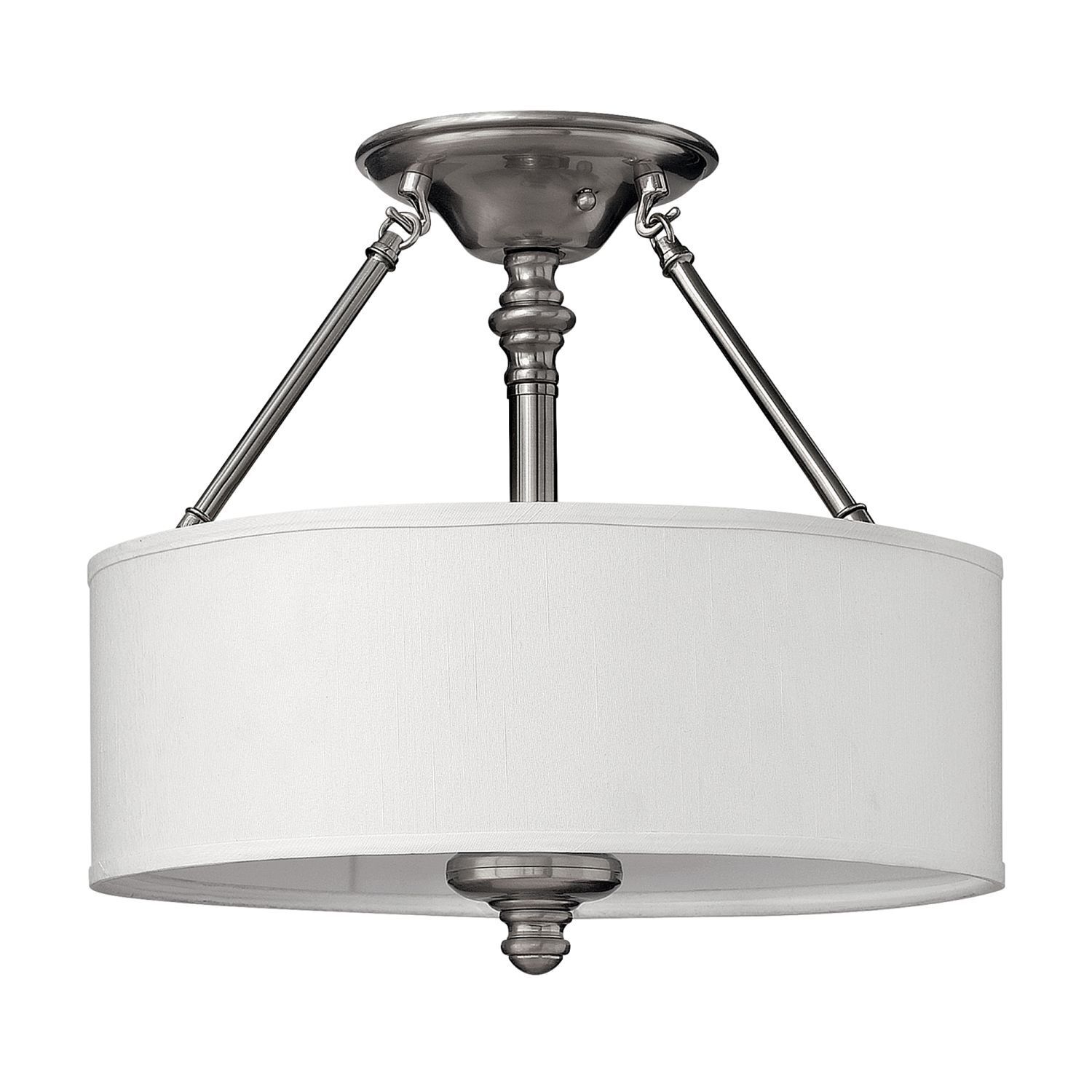 Lampe de plafond LUANA en nickel Ø:41cm Lampe design