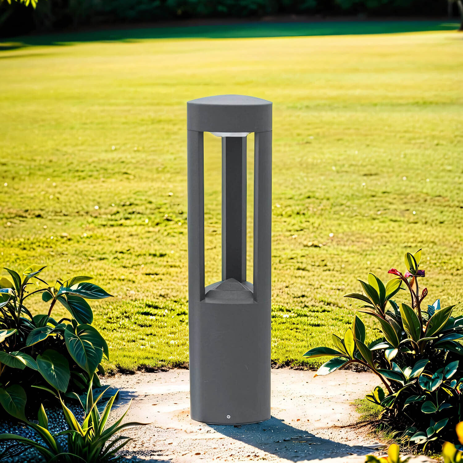 Luminaire d'allée résistant aux intempéries, anthracite, 50cm, faible éblouissement