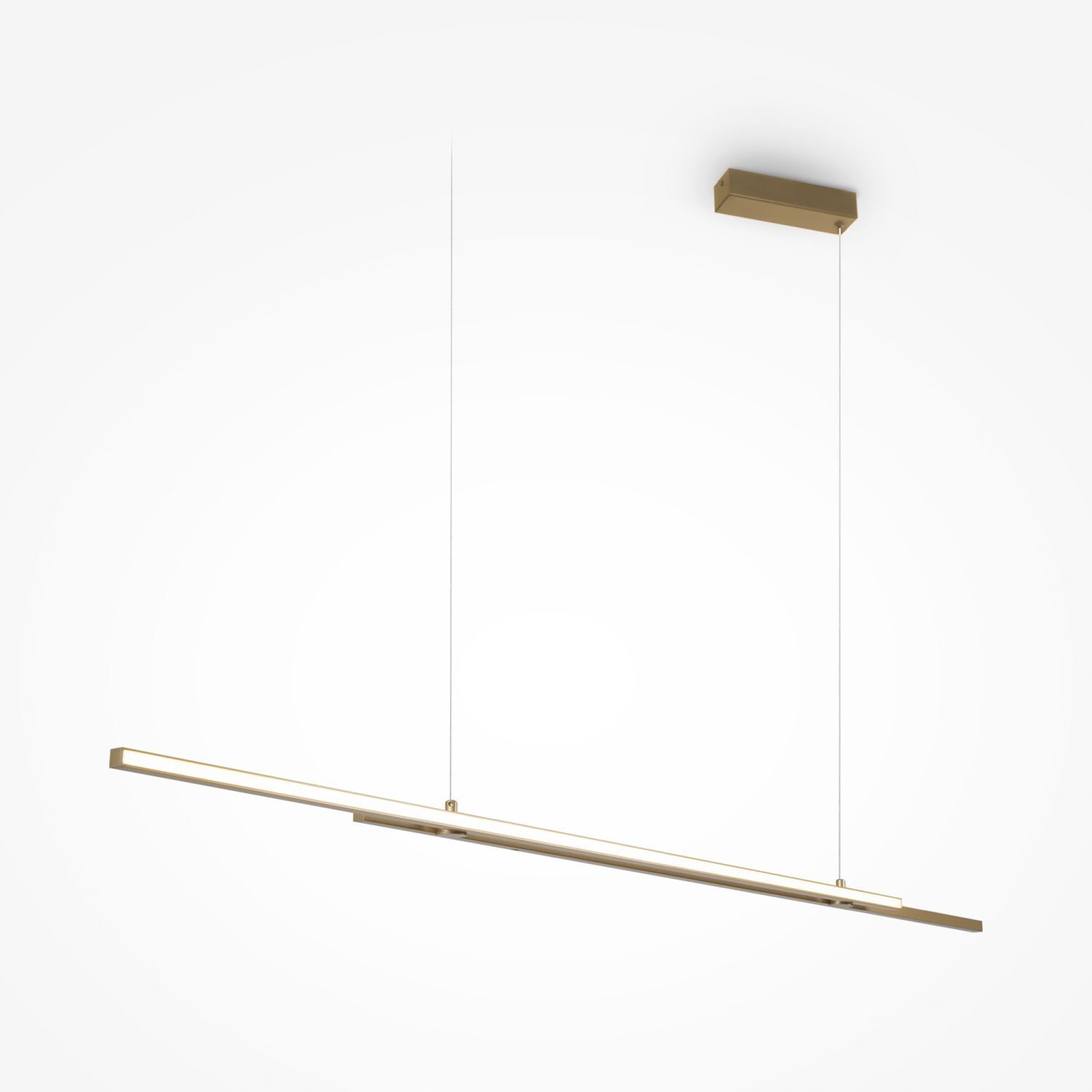 Suspension LED aluminium H : max. 120 cm en laiton