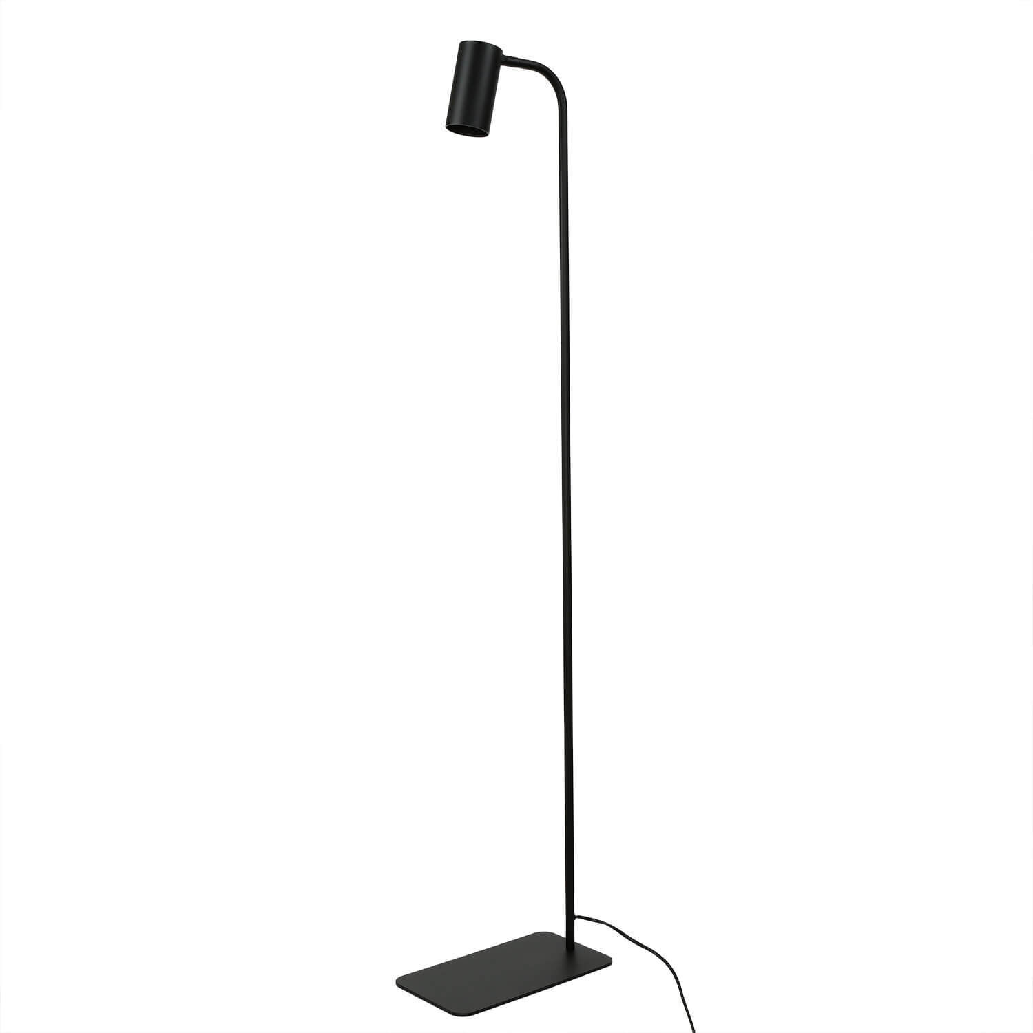 Lampadaire réglable salon noir métal 124cm