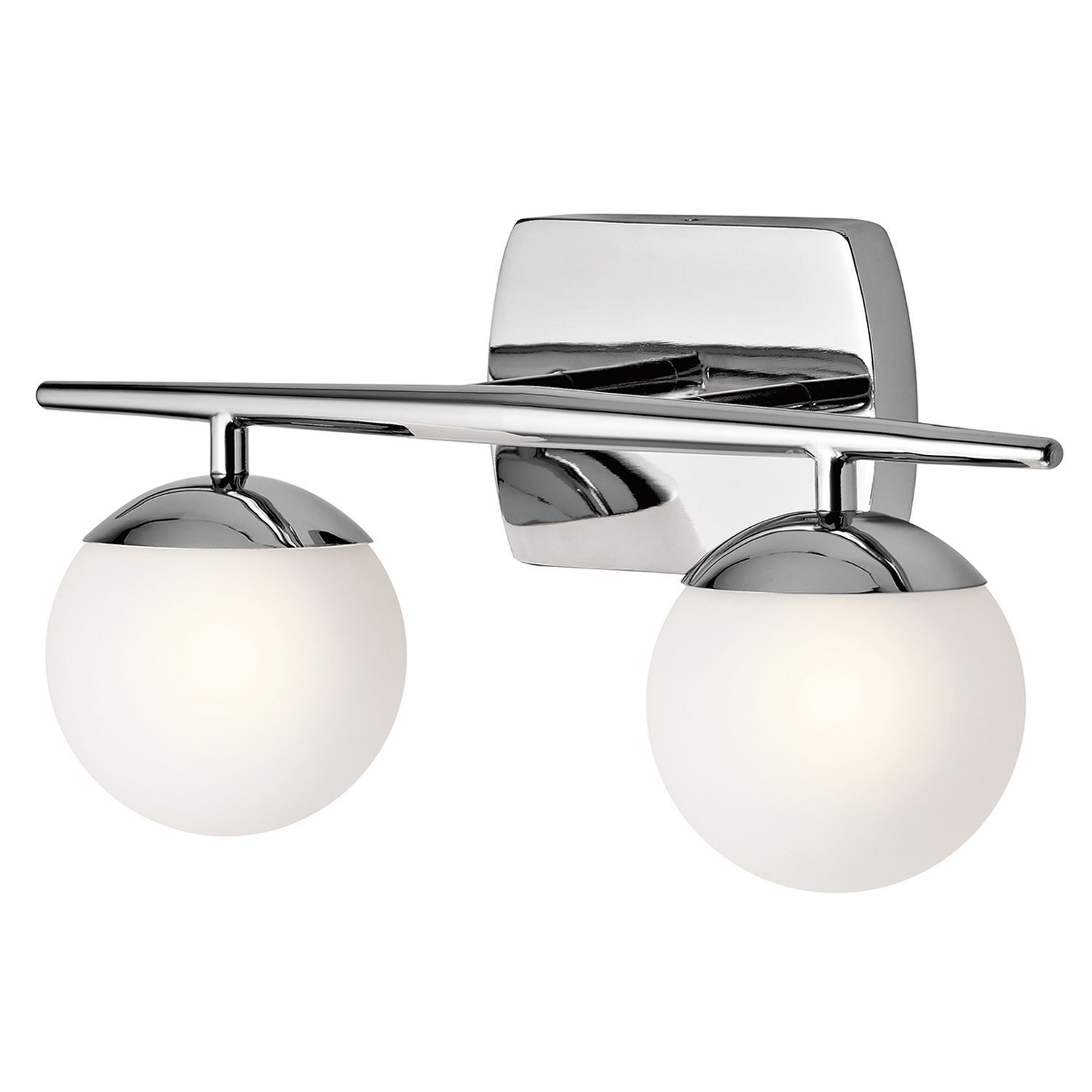 Luminaire de salle de bain LED chrome blanc faible éblouissement IP44 VERDE