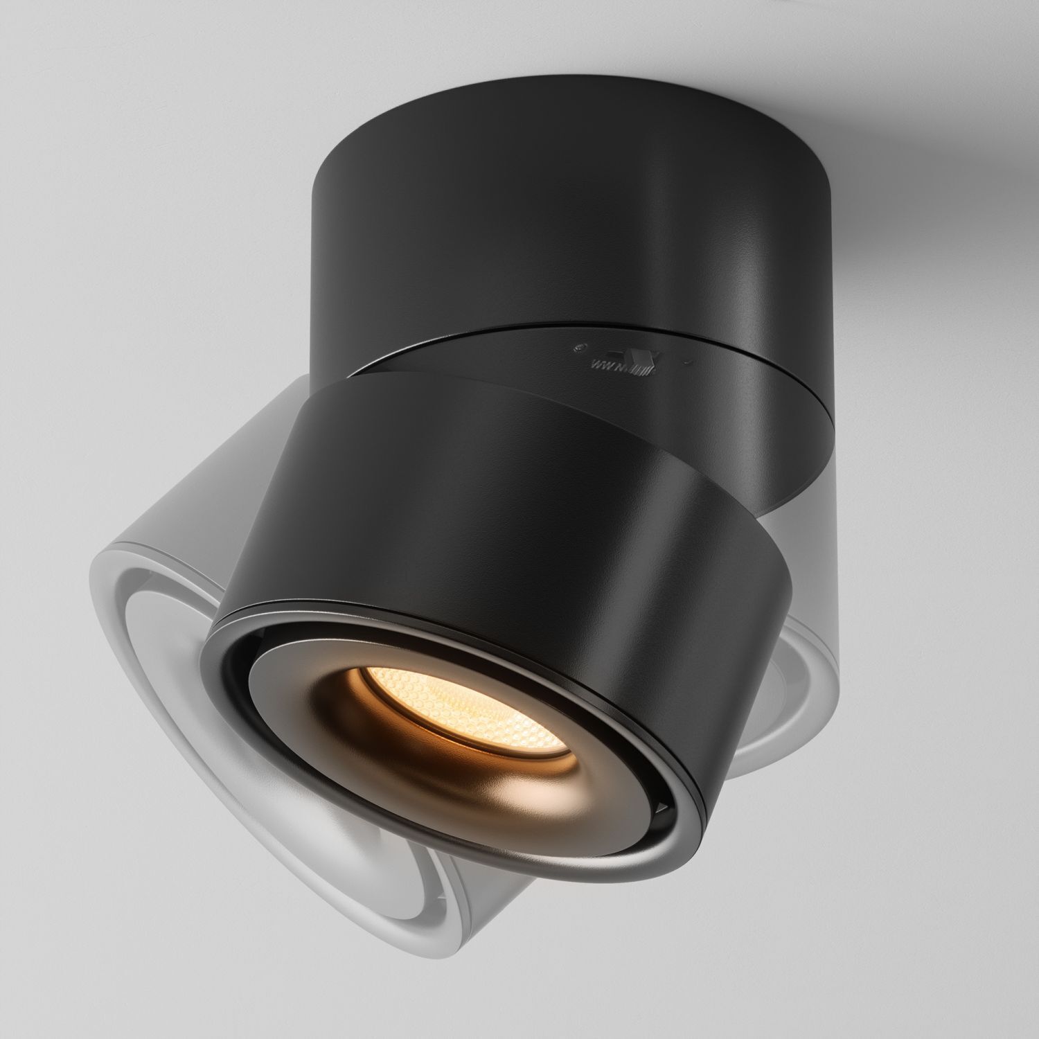 LED Deckenspot schwenkbar Metall Schwarz B:10 cm 3000 K Spotlight, Schienenspot, Deckenleuchte, Schwarz, verstellbar