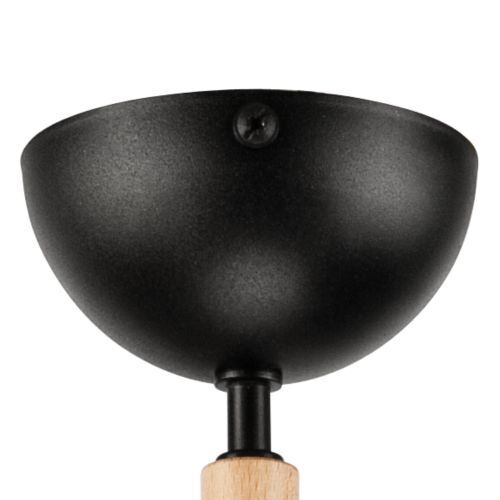 bois noir plafonnier 3-flmg salon