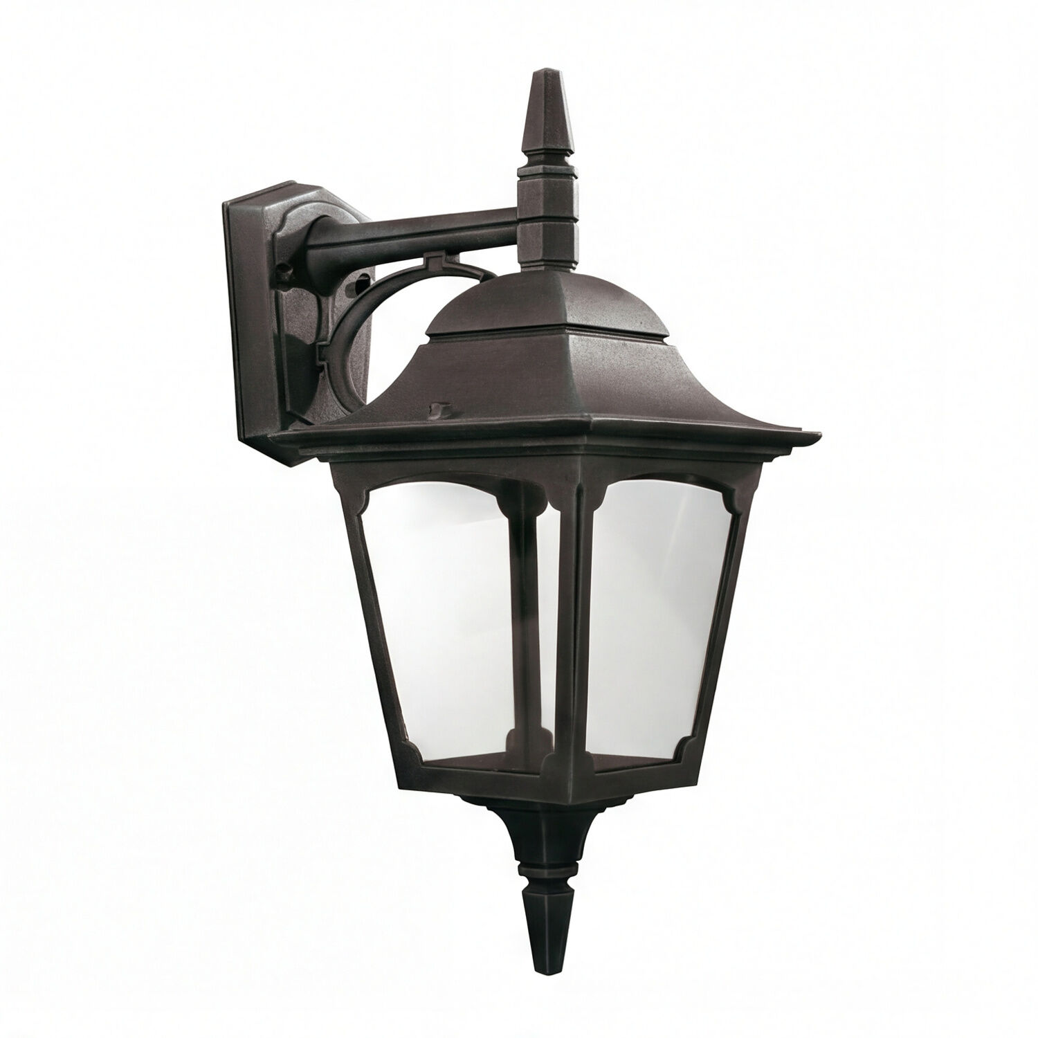 Außenlampe, Wandleuchte, Metall, Glas, Anbauleuchte