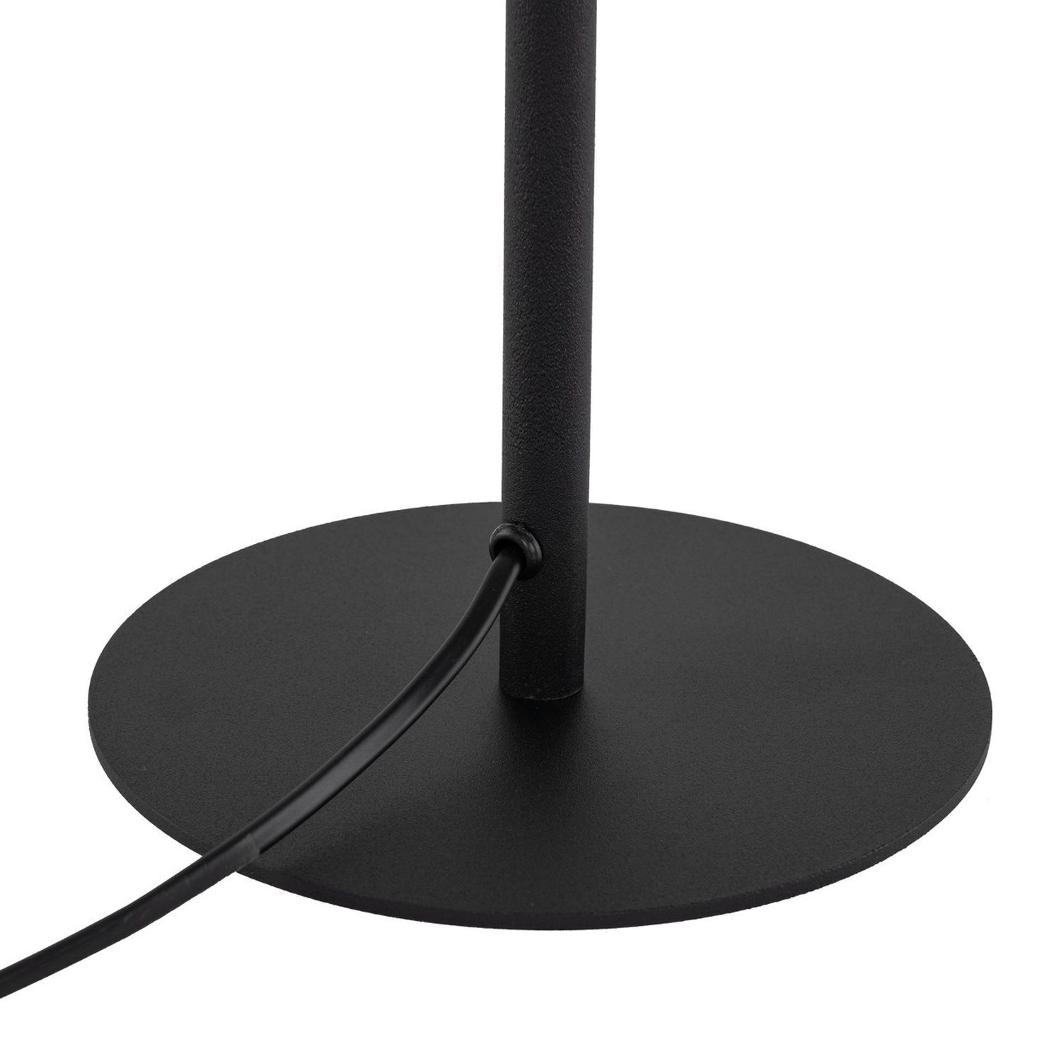 Lampe de table E27 hauteur 37 cm Ø 20 cm rond noir marron