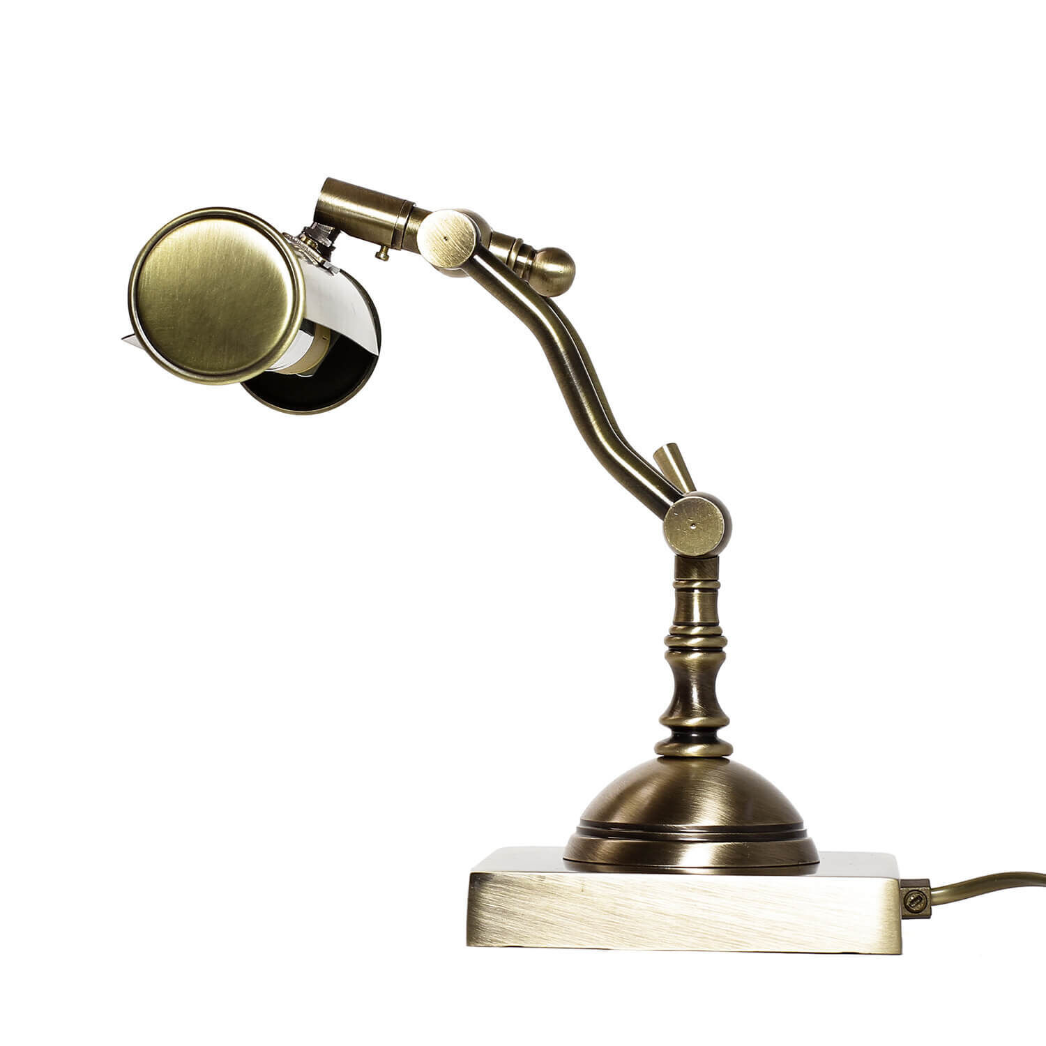 Noble lampe de table en laiton véritable Premium