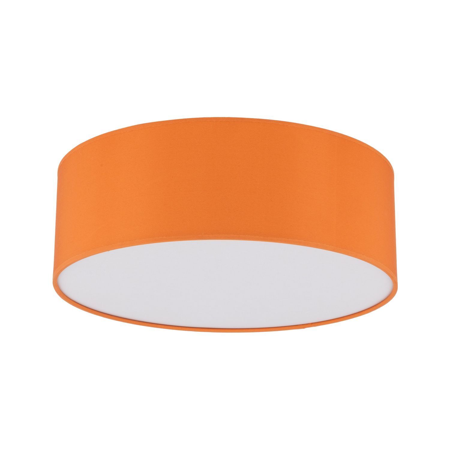 Lampe pour chambre d'enfant Tissu rond Ø 38 cm Orange 4x E27 Plafond