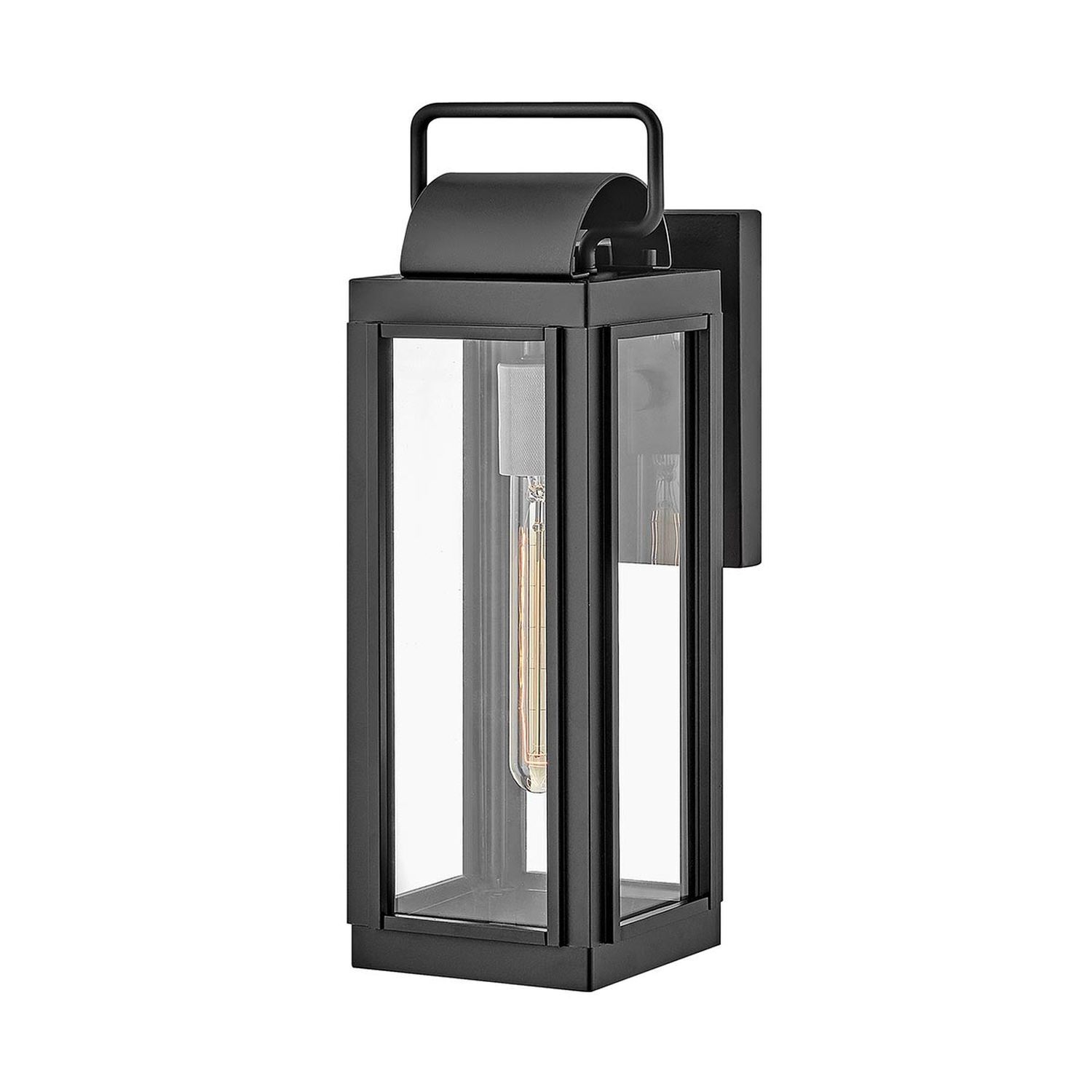 Applique murale extérieure vintage IP44 H : 41,3 cm Noir E27