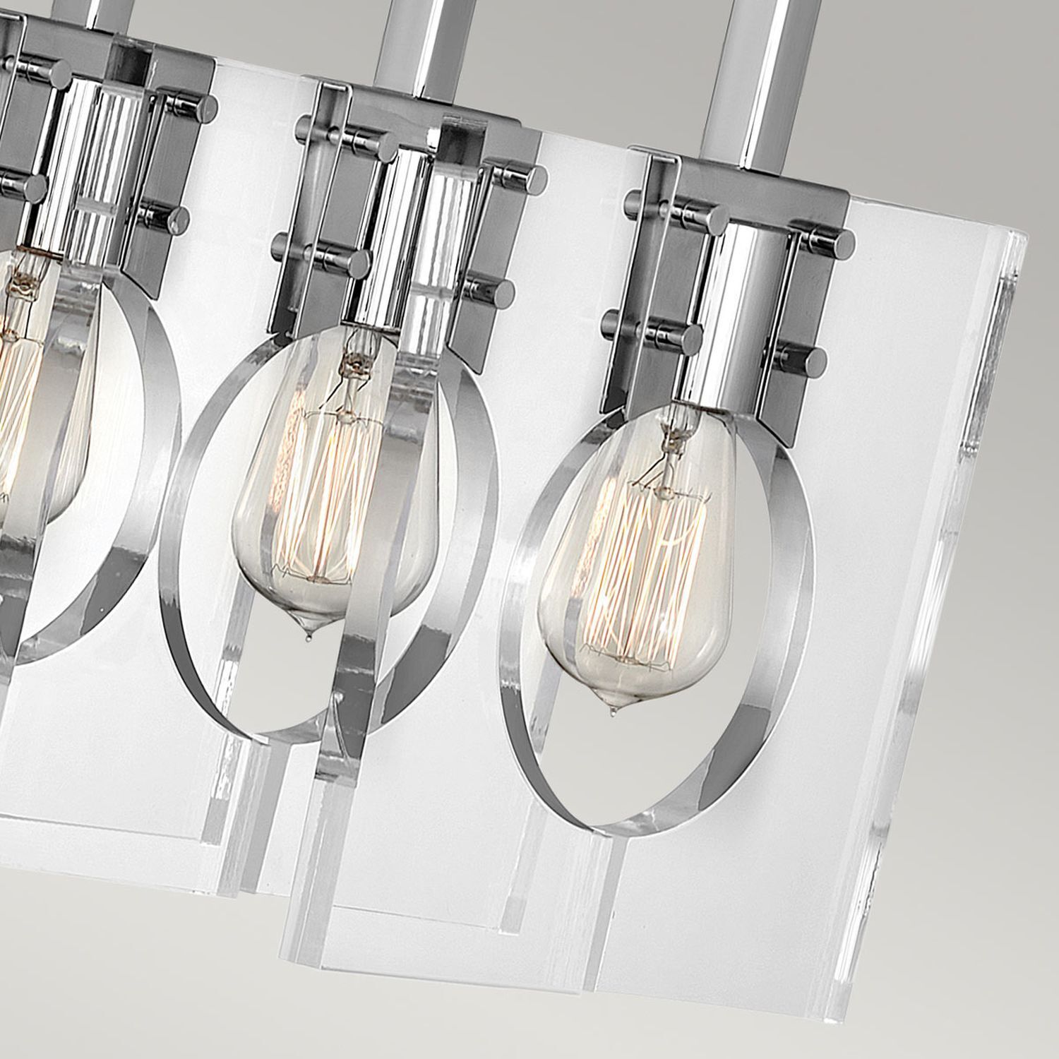 Suspension allongée H : max. 142,9 cm Nickel poli E27