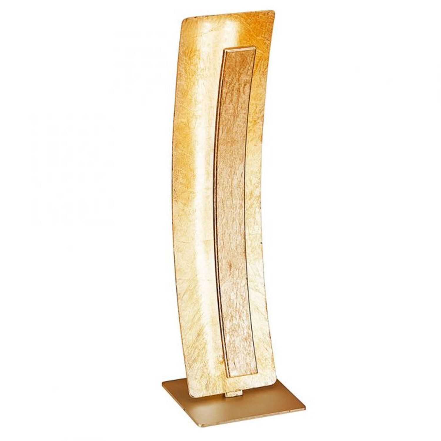Elégante lampe de table LED blanc chaud 40,5 cm en feuille d'or