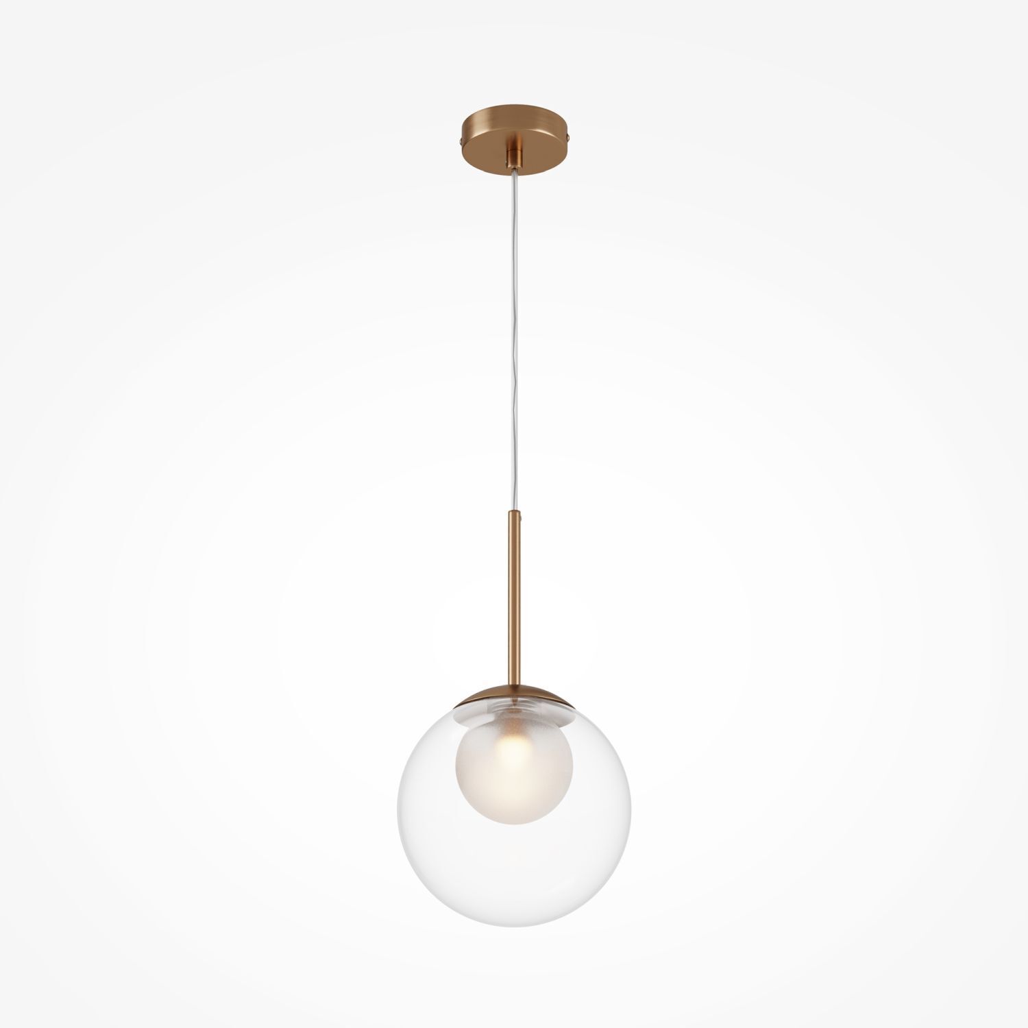 Lampe à suspendre métal verre Ø 20 cm H : max. 344,1 cm G9