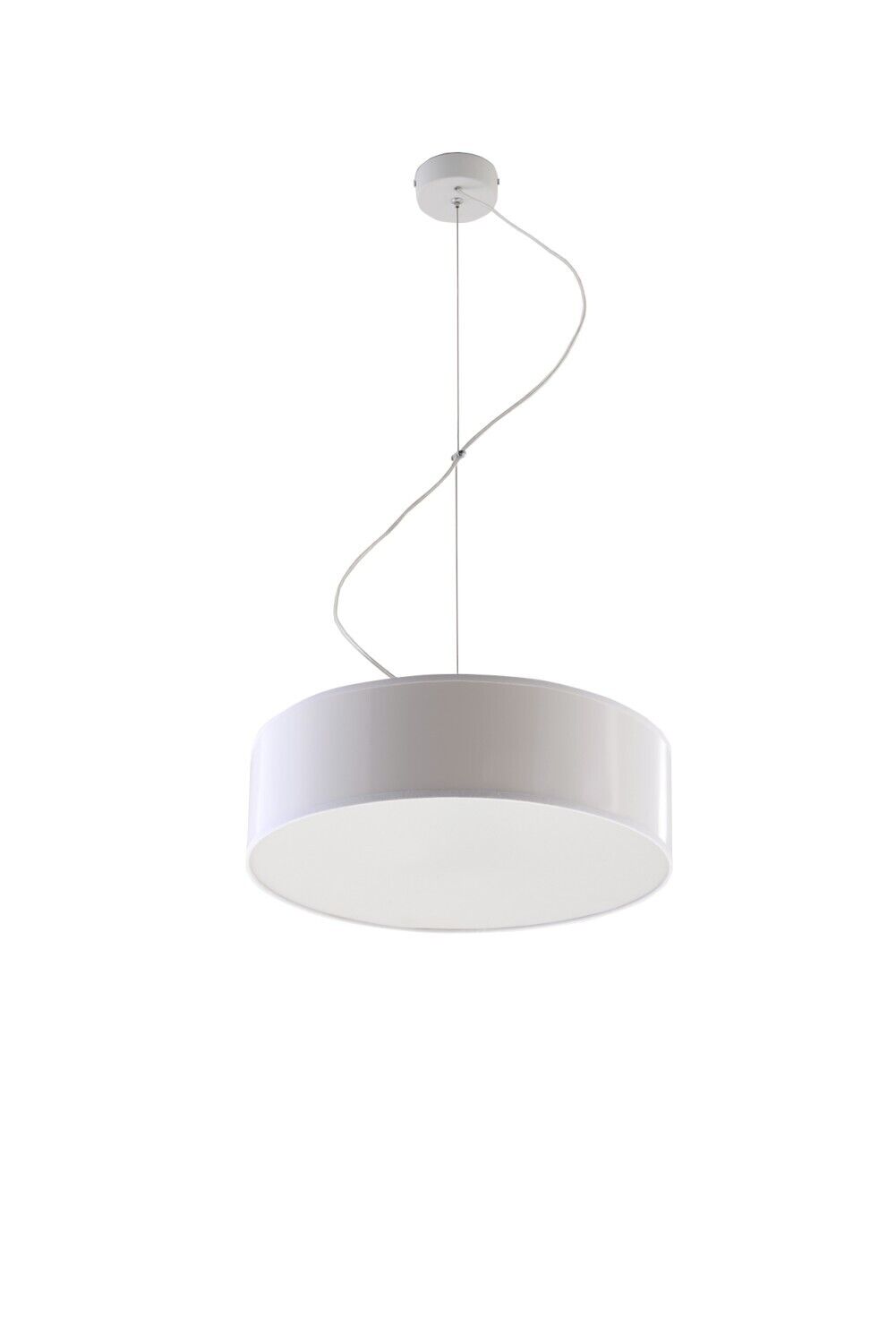 Suspension ronde moderne ATIS en blanc