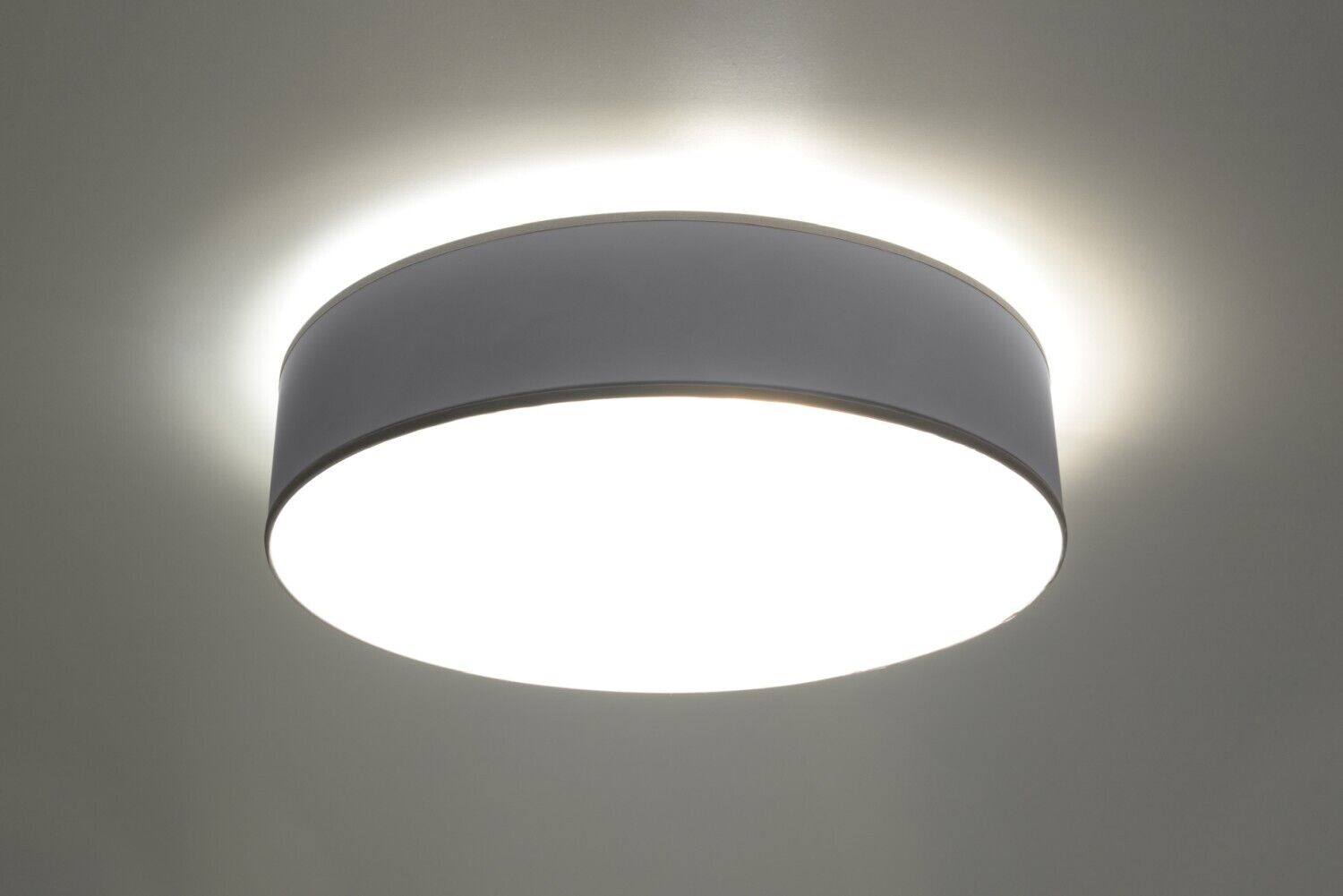 Plafonnier rond moderne Plafonnier gris
