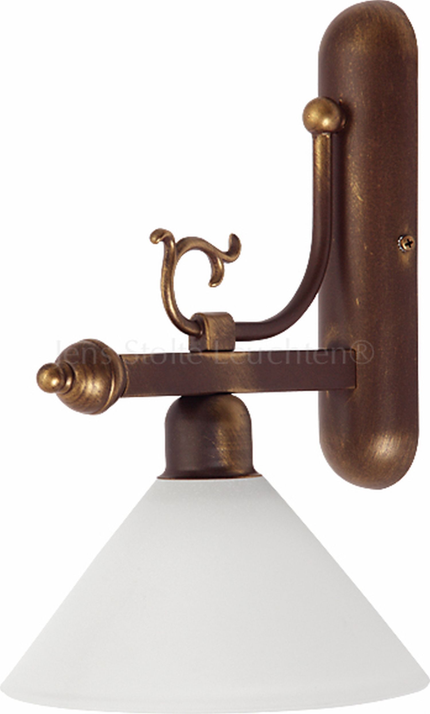 Applique murale rustique Agathe brun-or Bronze, Lampe, Leuchte