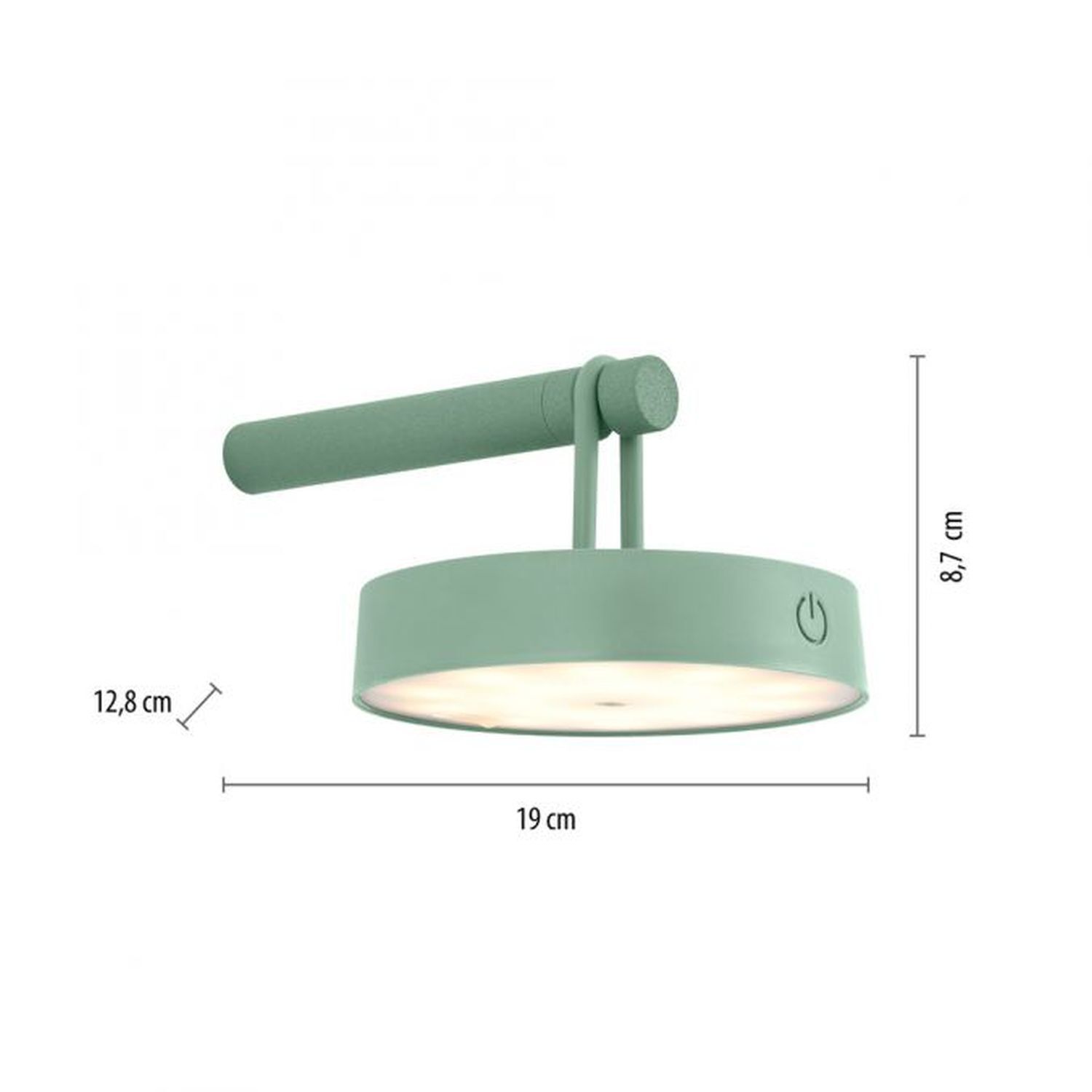 Applique LED Variateur de lumière Interrupteur tactile IP44 2700 K Vert